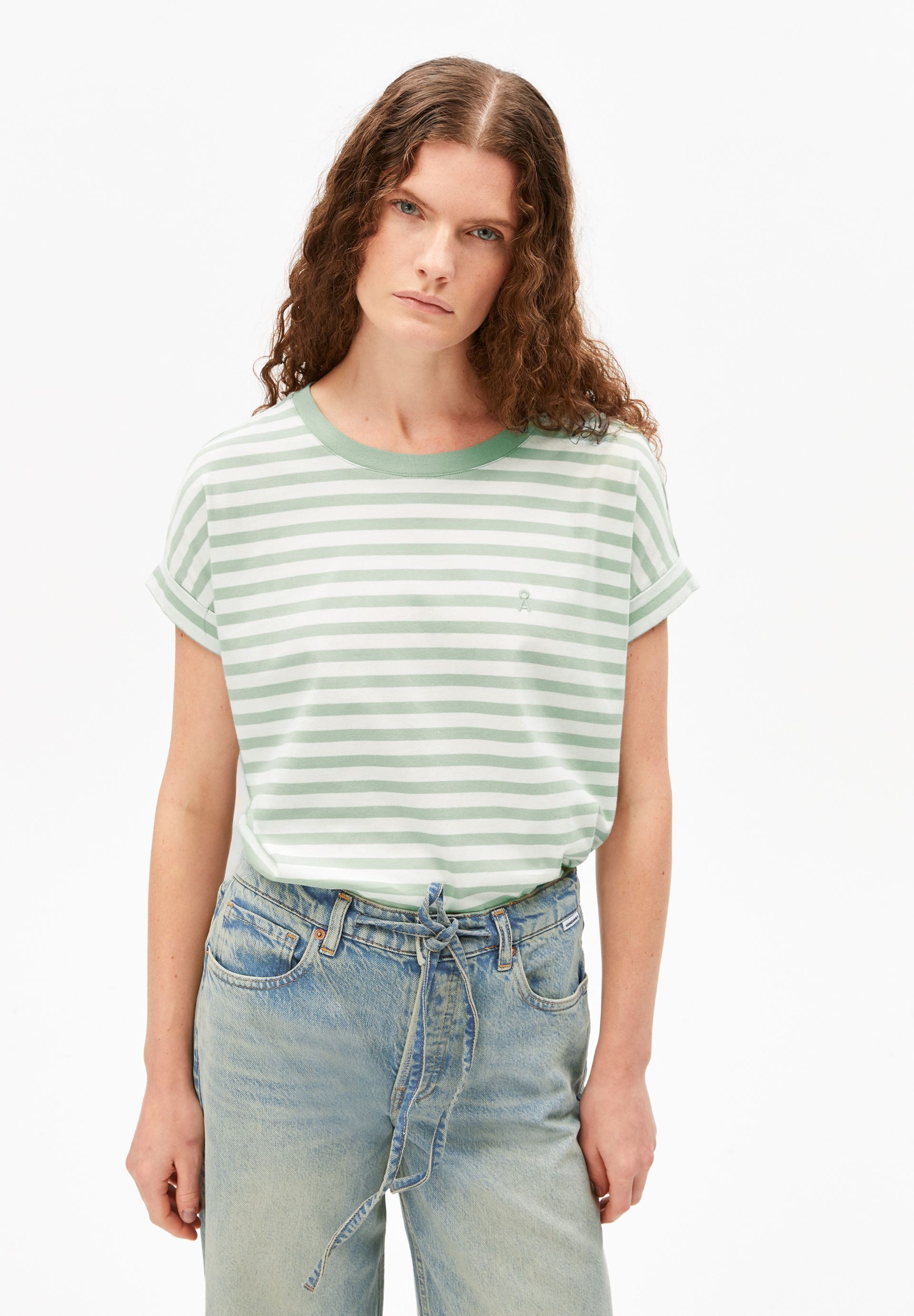 Armedangels T-Shirt IDAARA STRIPES T-Shirt aus Bio-Baumwolle Loose Fit