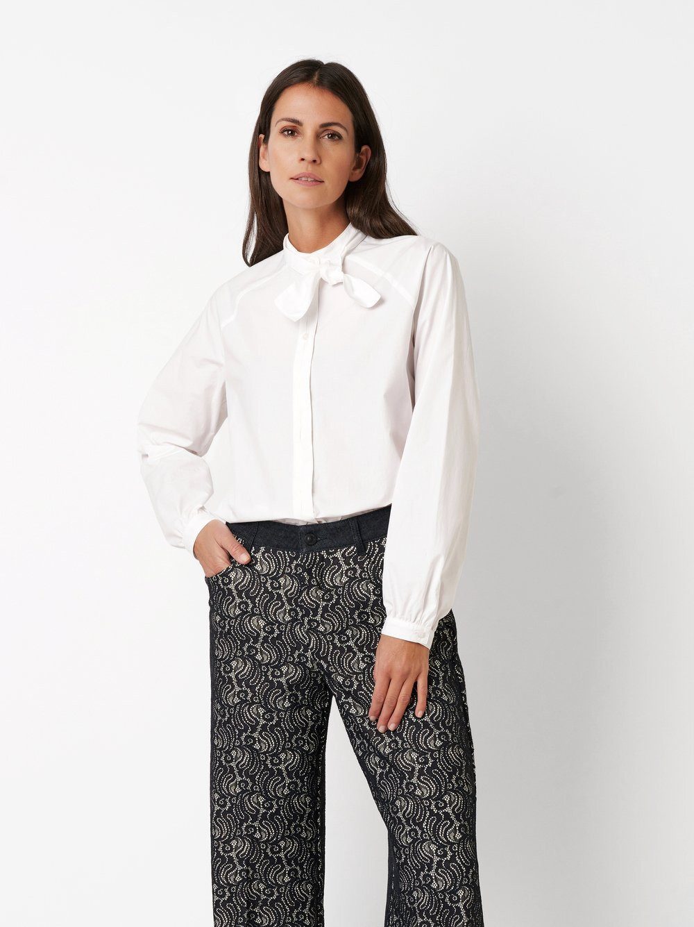 TONI Schluppenbluse Bernice mit kurzer Schluppe