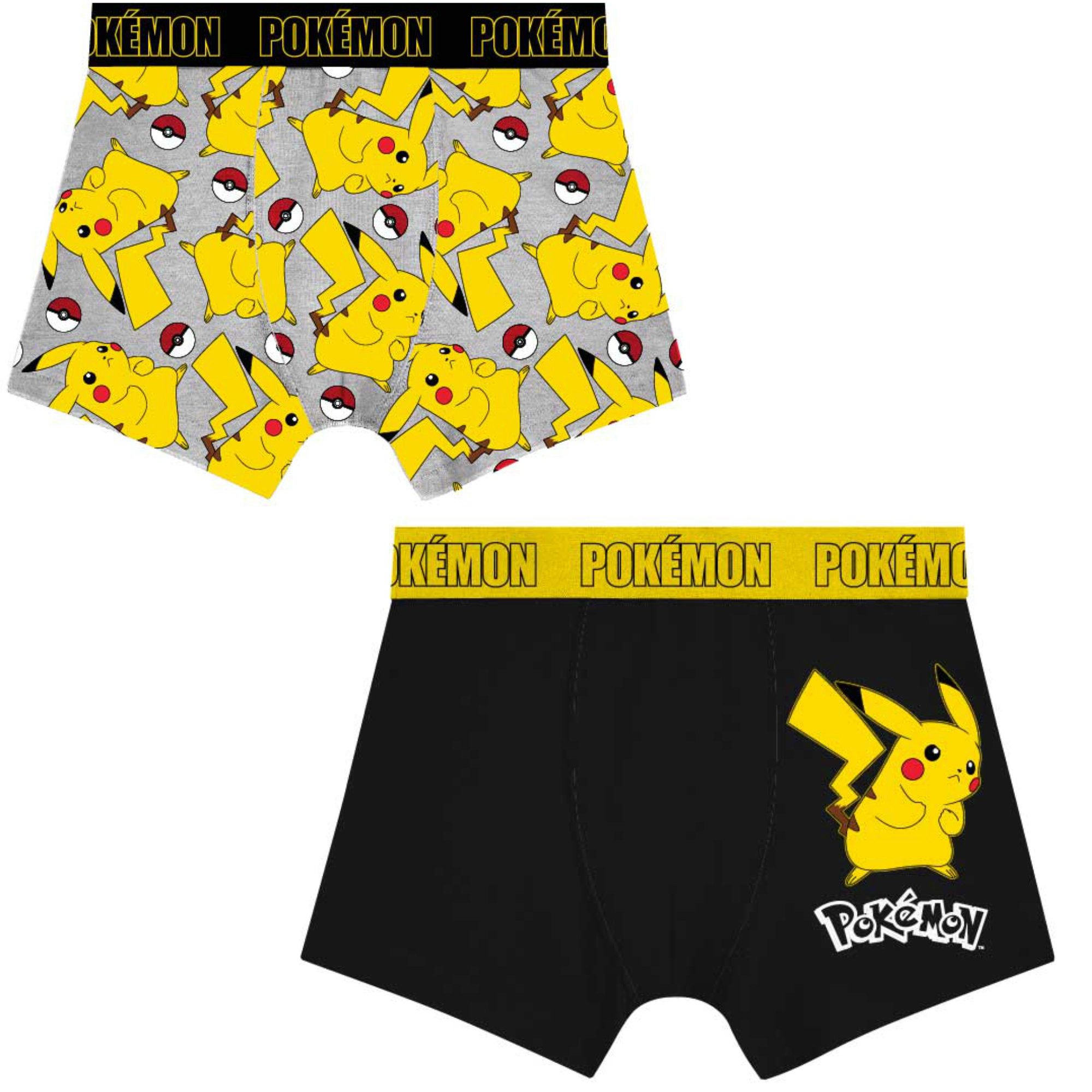 POKÉMON Boxershorts Pokemon Pikachu Friends Kinder Jungen Boxershorts Unterhose 2er Pack Gr. 92 bis 128
