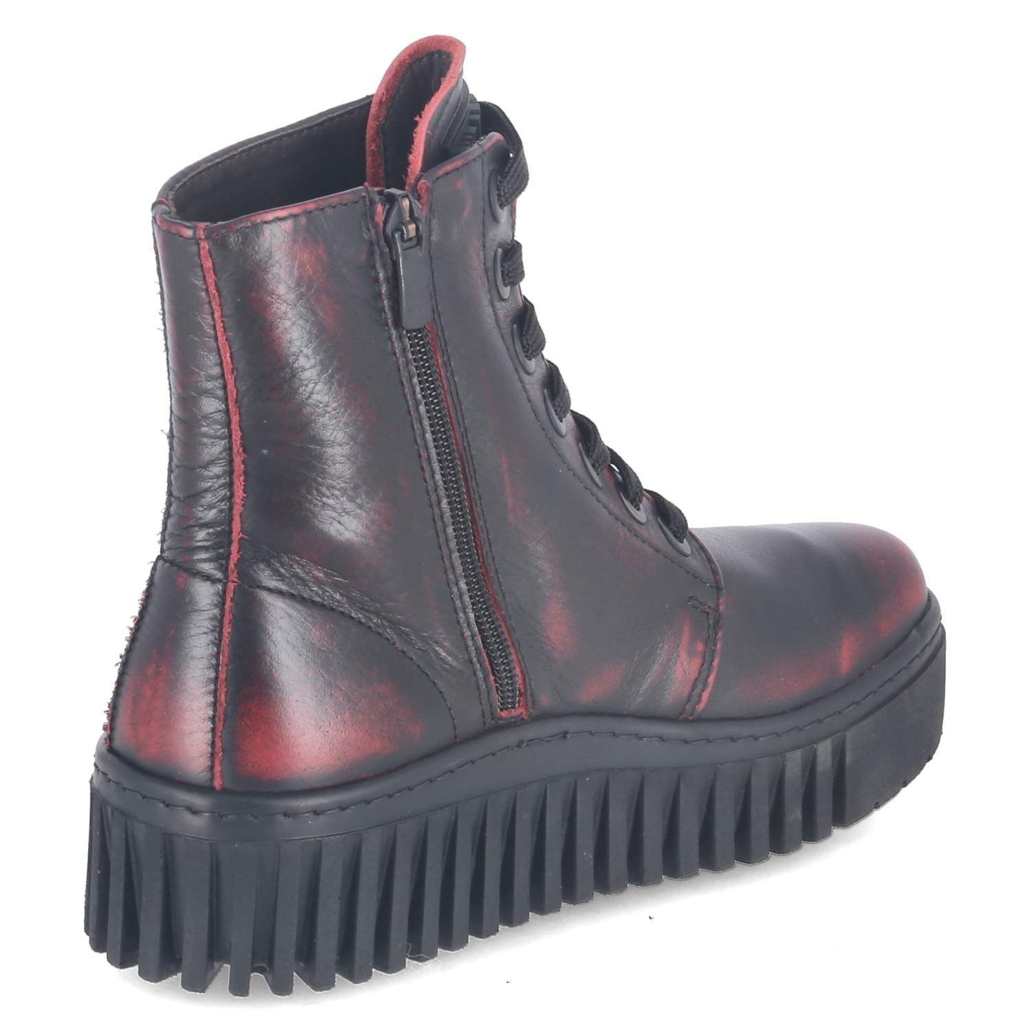 Art Art 1517 Asport Scarlet Damen Glattleder rot Schnürstiefel