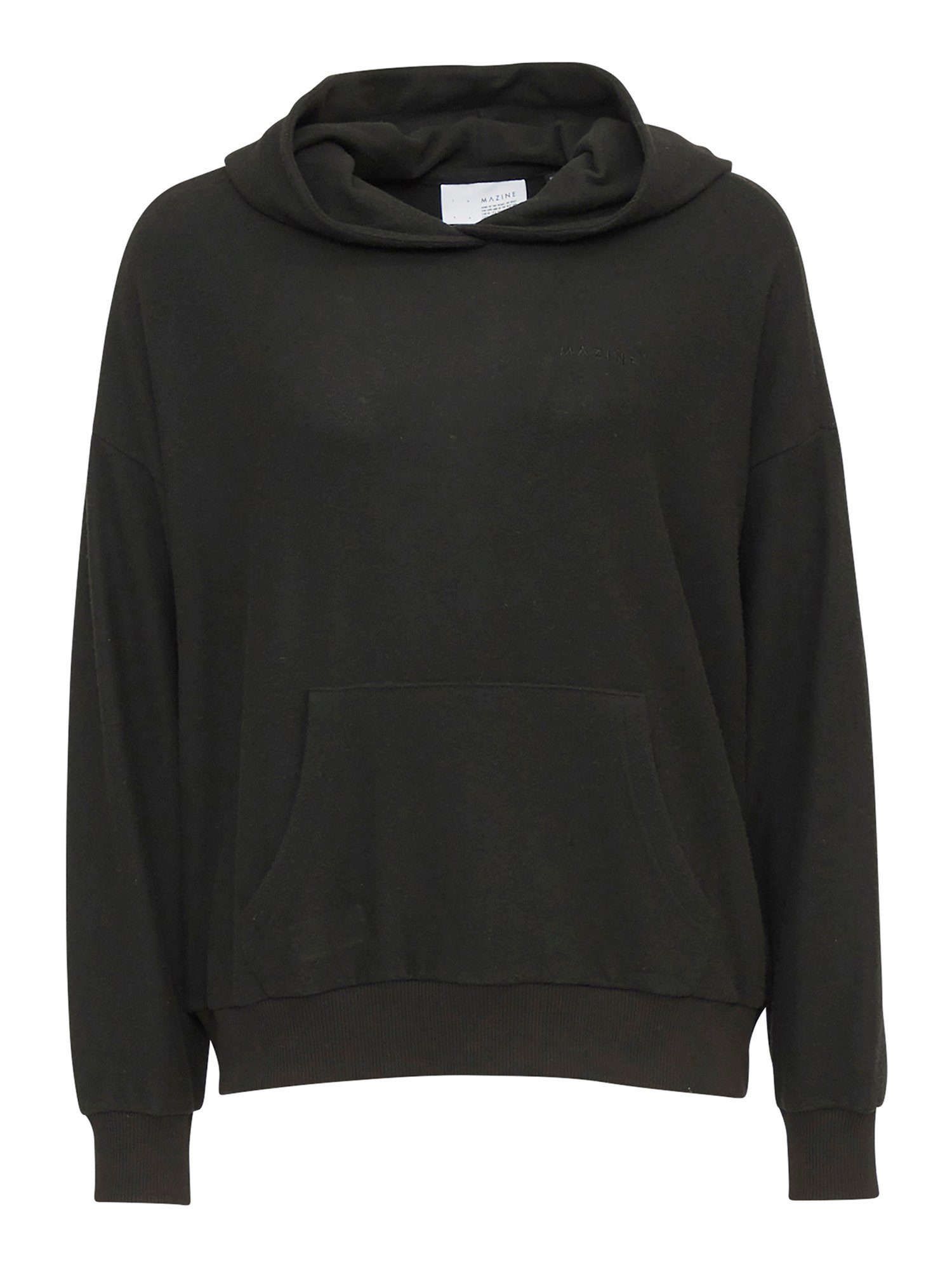 MAZINE Kapuzenpullover Warina Hoodie kuscheliger Hoodie black mel.