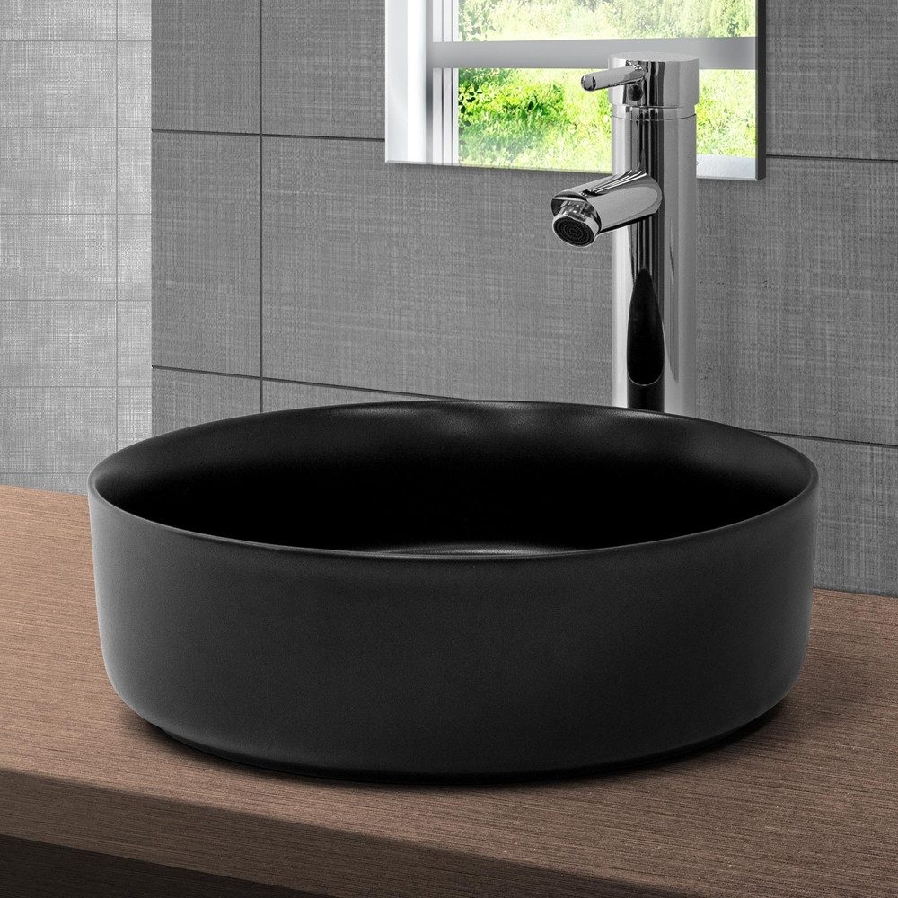 LuxeBath Waschbecken Aufsatzwaschbecken aus Keramik Einbaubecken günstig online kaufen