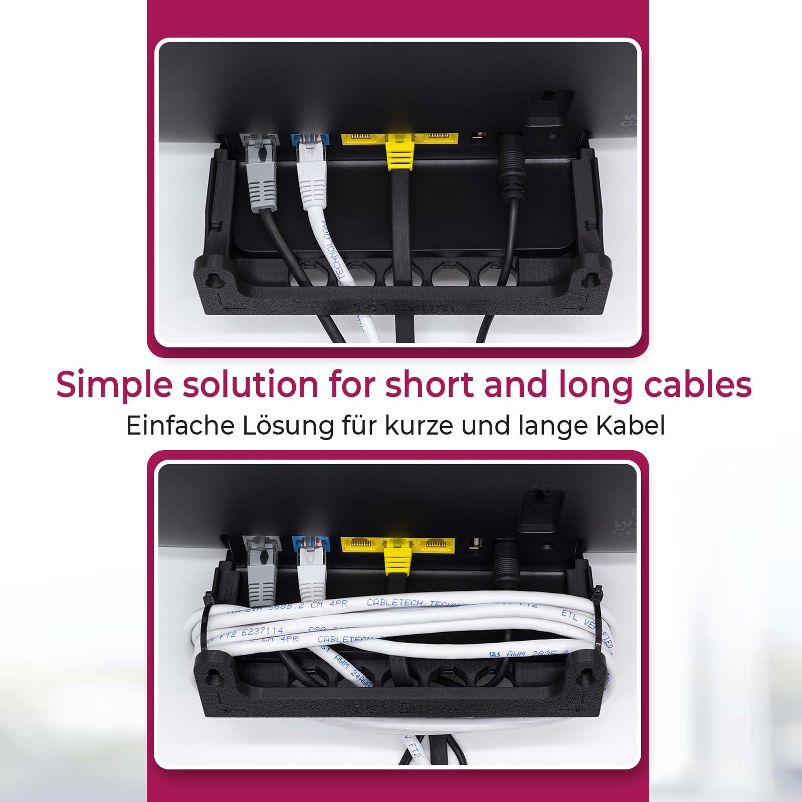 Mobilefox Wandhalterung Wandhalterung passend für Telekom Speedport Smart 4 Router WLAN – Bild 4 von 5