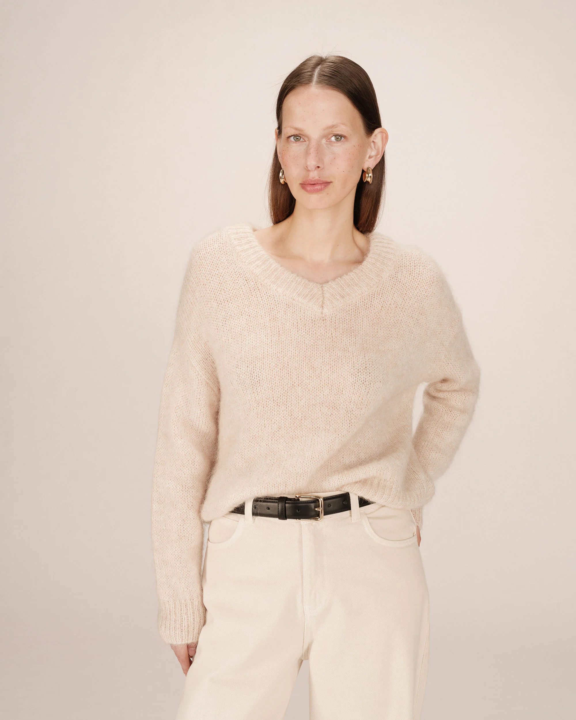 Grace & Mila Strickpullover Alpaca wool sweater SABADO - Pullover - Wollpullover