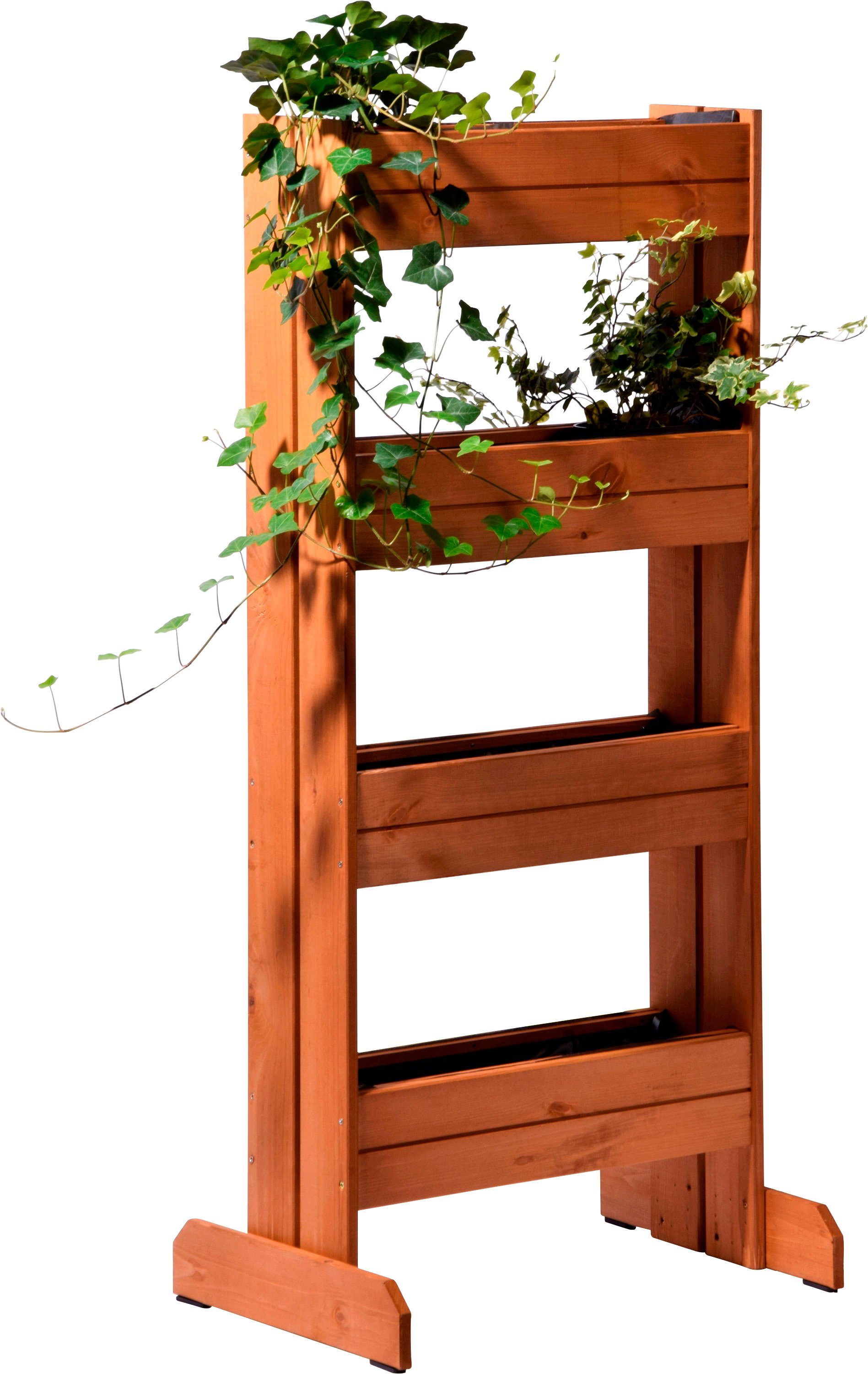 dobar Kräuterspirale Kräuterregal, BxTxH: 55x40x125 cm, mit 4 Pflanzkästen