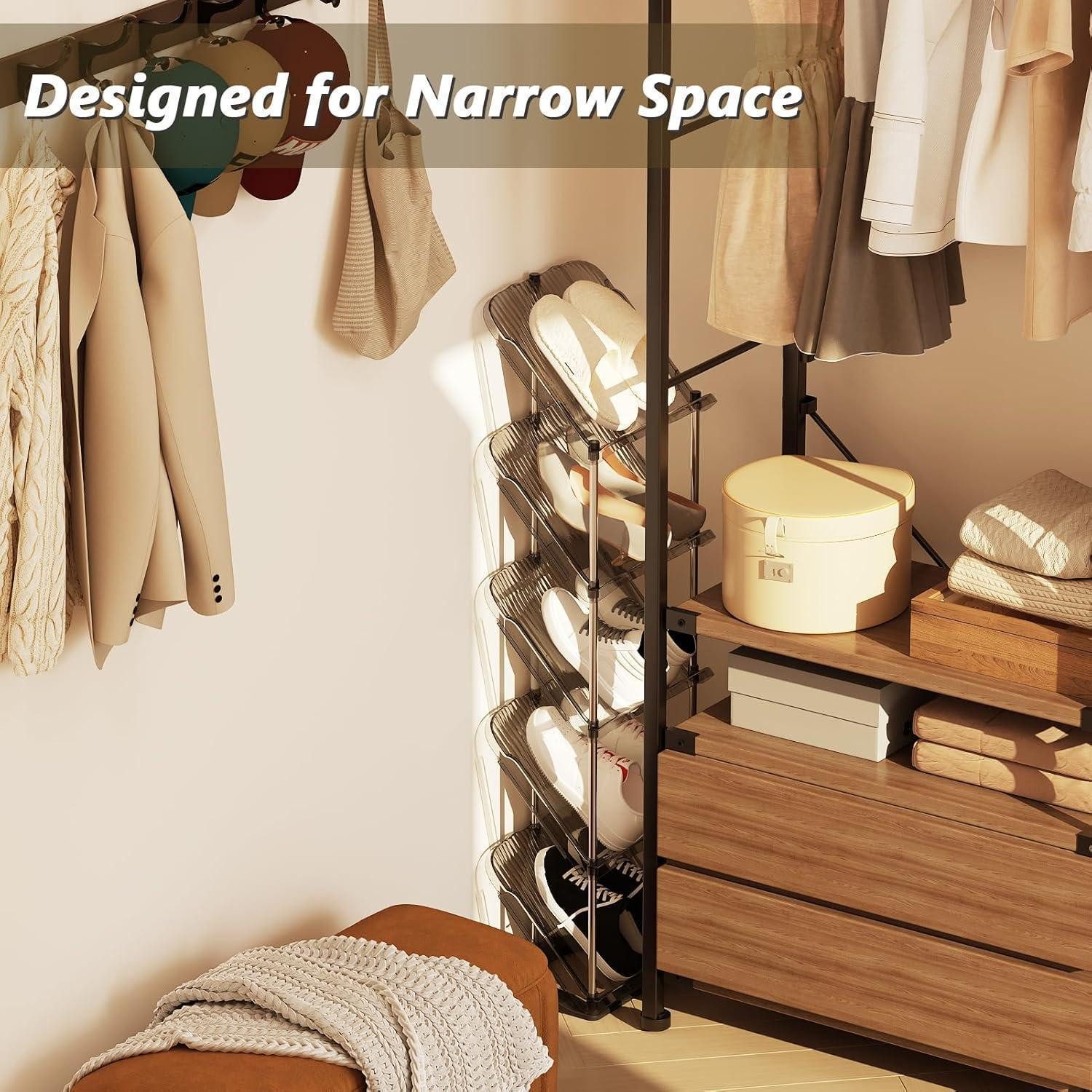 LuxusKollektion Schuhabtropfschale Schuhregal Schmal Schräg Schuhablage 5 E günstig online kaufen