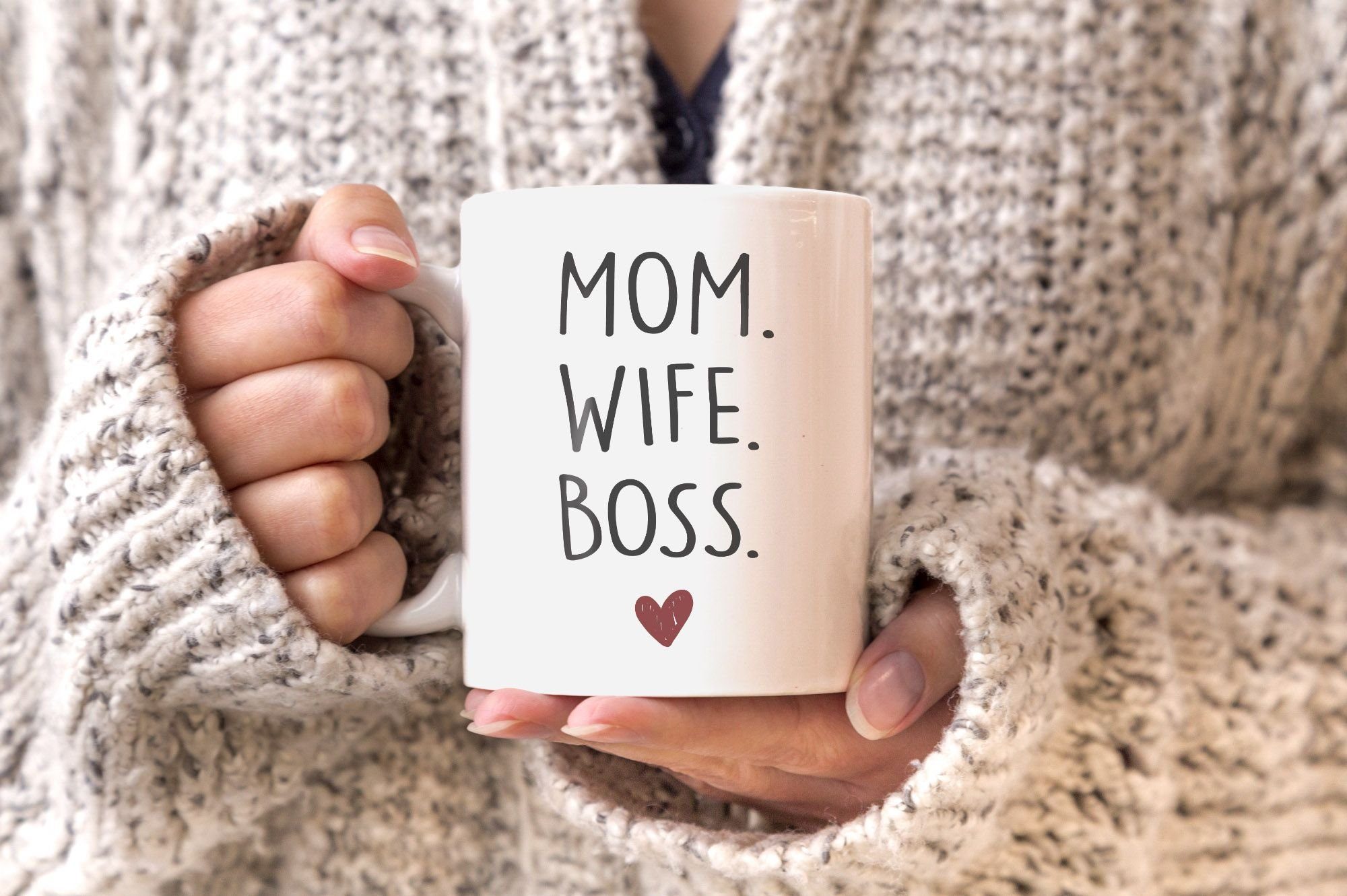 MoonWorks Tasse Kaffee-Tasse Mom Mama Legend Dad Mom Moonworks®, Geschenk Wife Papa Keramik Husband Boss weiß