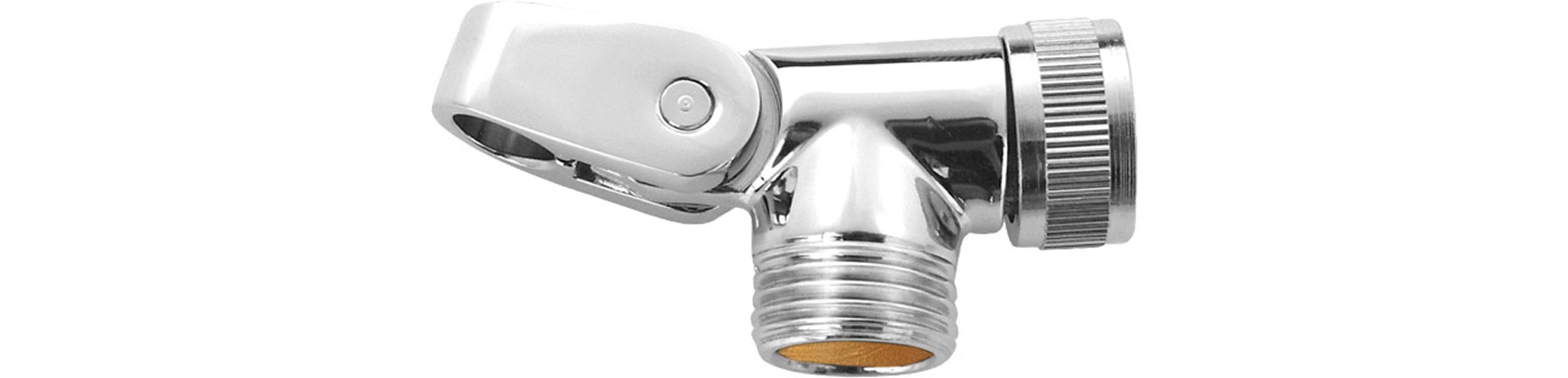 ASW Brausehalter BASIC Gelenkstück 1/2" Messing schwere Ausführung mit Anschlag