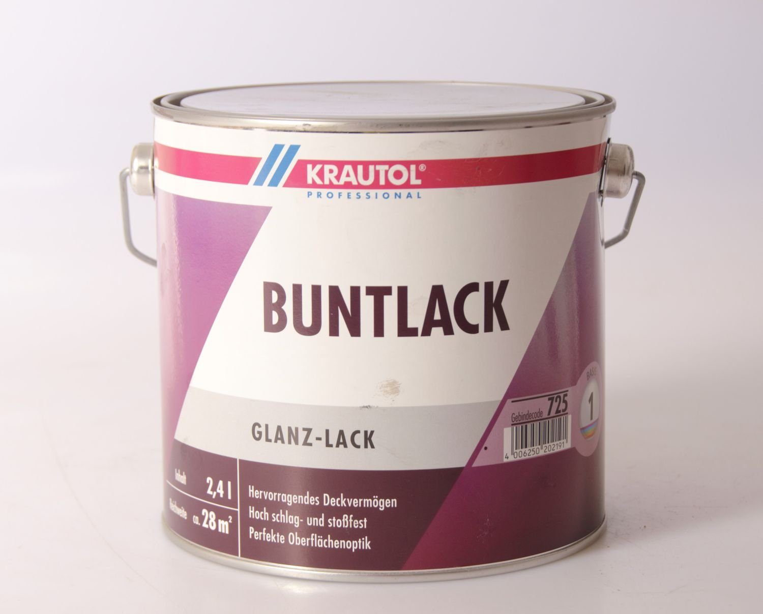 Krautol Vollton- und Abtönfarbe 1 2,4 Buntlack Basis l Acryl 725 Krautol