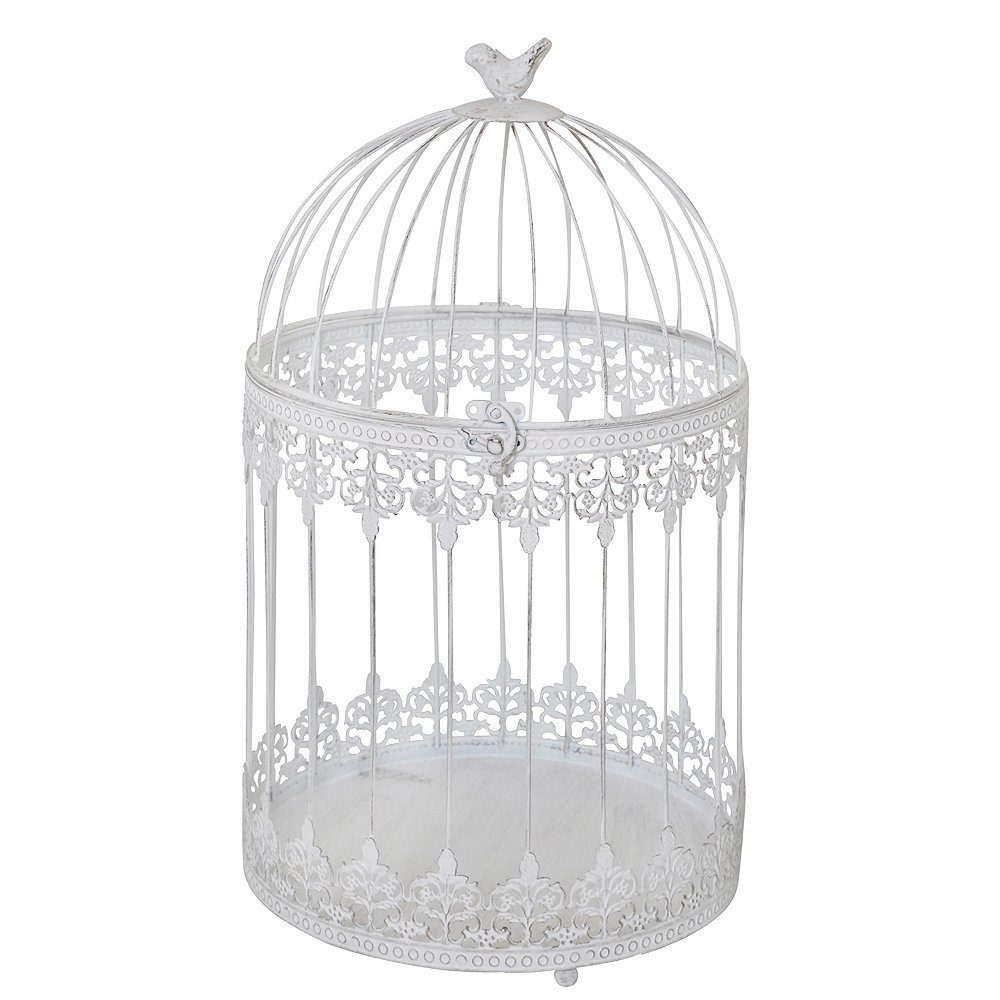Grafelstein Dekoobjekt Großer Deko-Vogelkäfig FRIDA weiß shabby chic Käfig günstig online kaufen