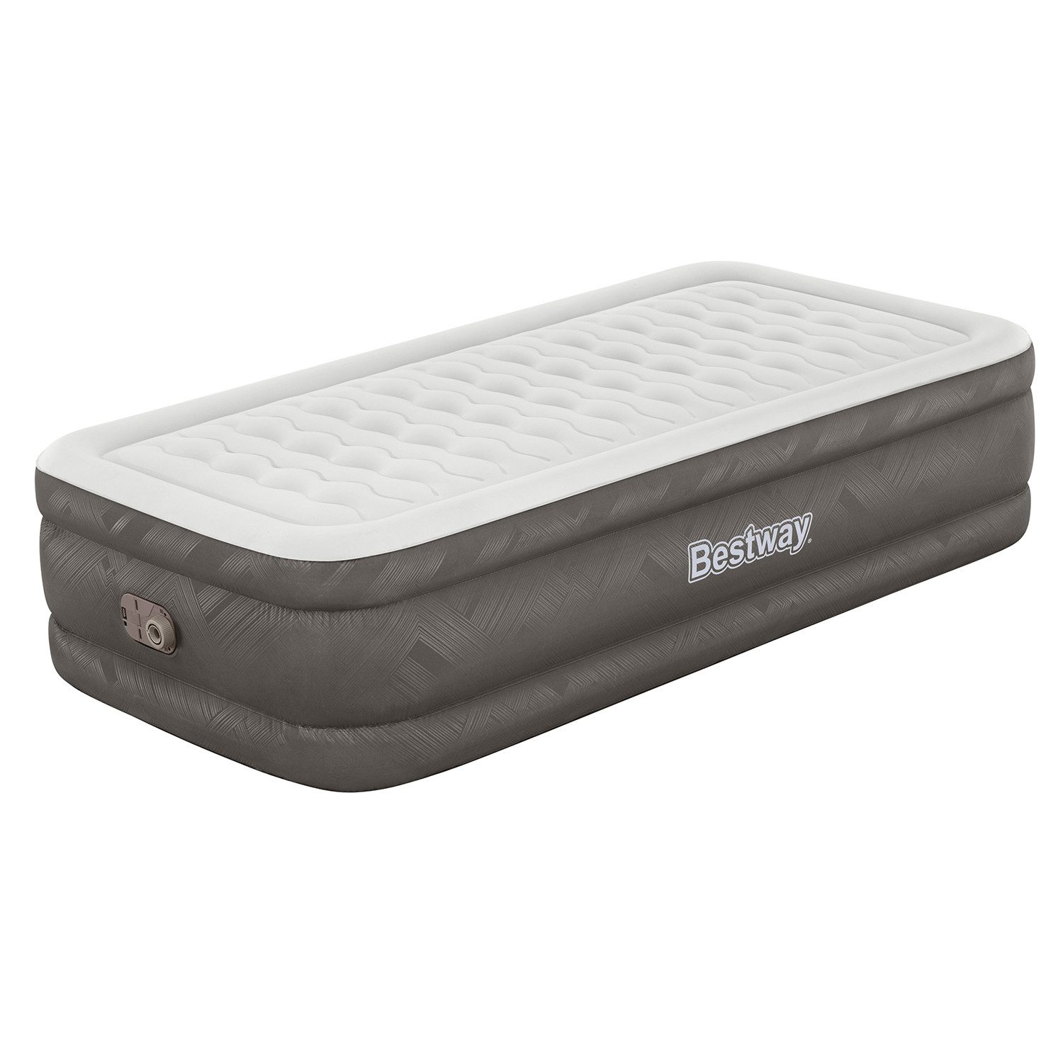 Bestway Luftbett Fortech™, (Packung, 1-tlg., mit integrierter Elektropumpe 191 x 97 x 46 cm), in 180 - 240 sek. aufgepumpt