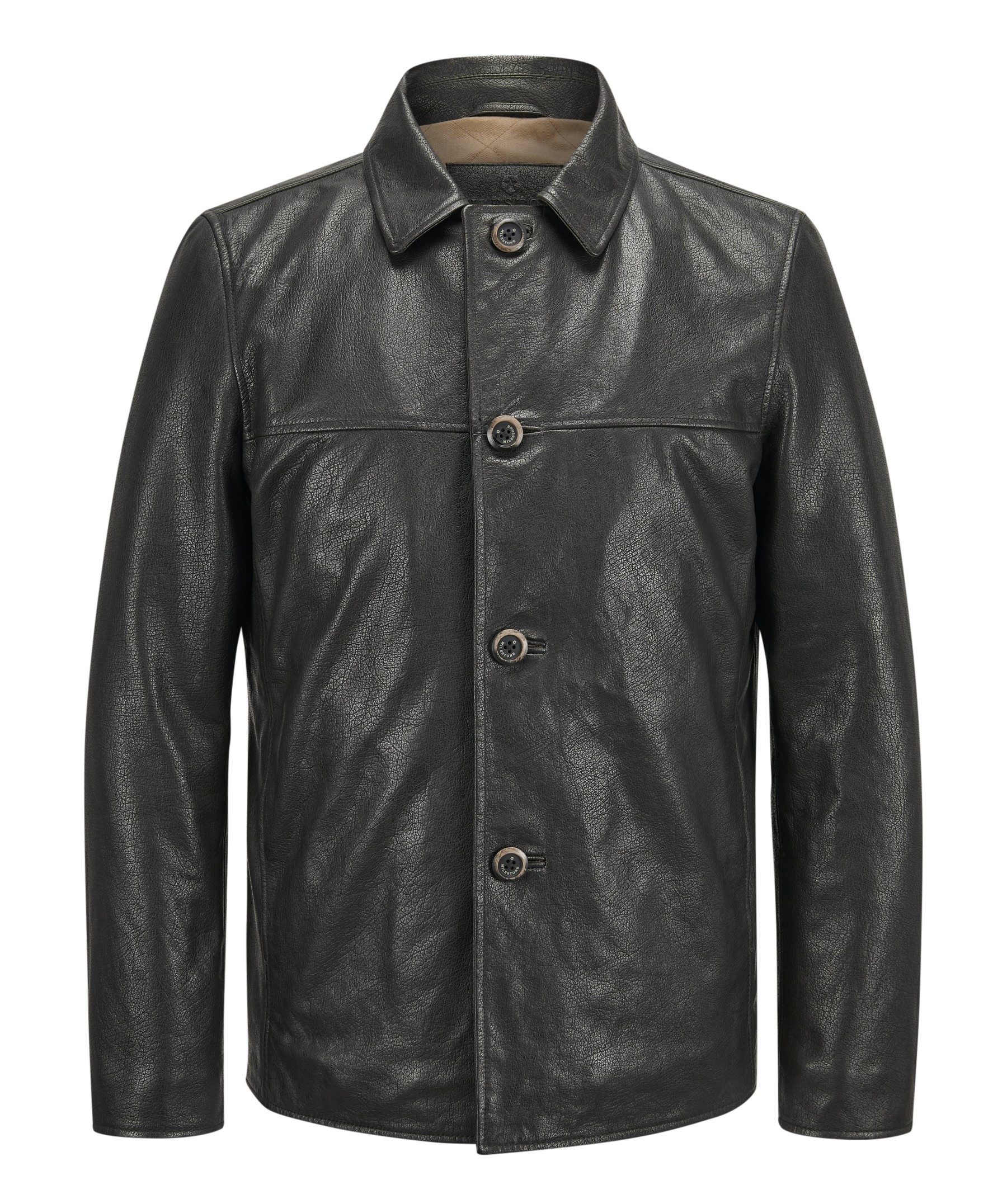 Milestone Lederjacke MSMarlon weiches Lammleder mit 2-Tone Vintage Rub-Off-Effekt