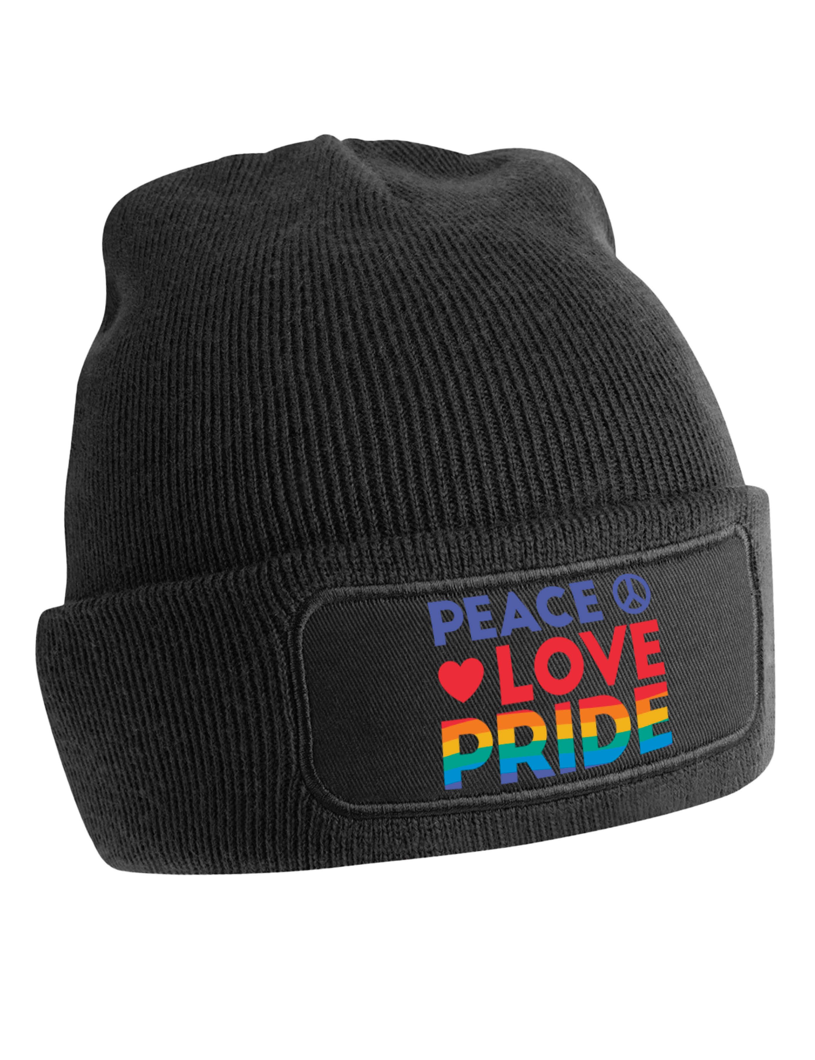 Youth Designz Beanie Peace Love Pride unisex Beanie mit trendigem Motiv günstig online kaufen