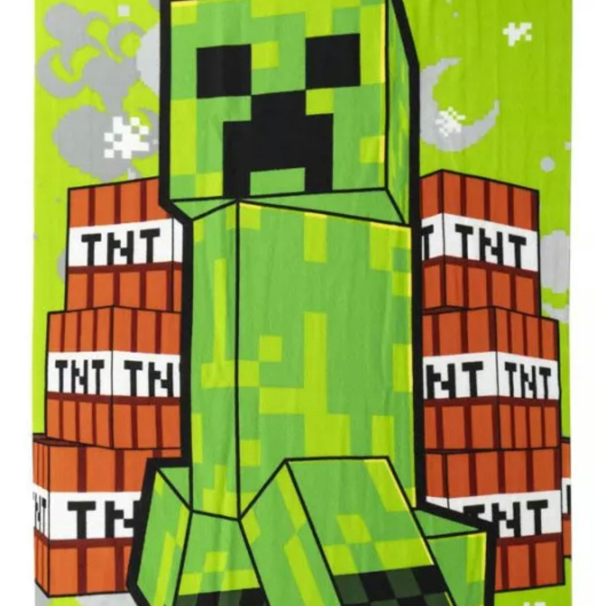 Minecraft Strandtuch MInecraft Creeper Mikrofaser Badetuch günstig online kaufen