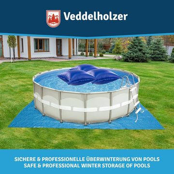 Veddelholzer Garten aufblasbare Whirlpoolabdeckung XXL 120 x 120 cm Luftkissen Poolkissen Poolabdeckung Pool Zubehör