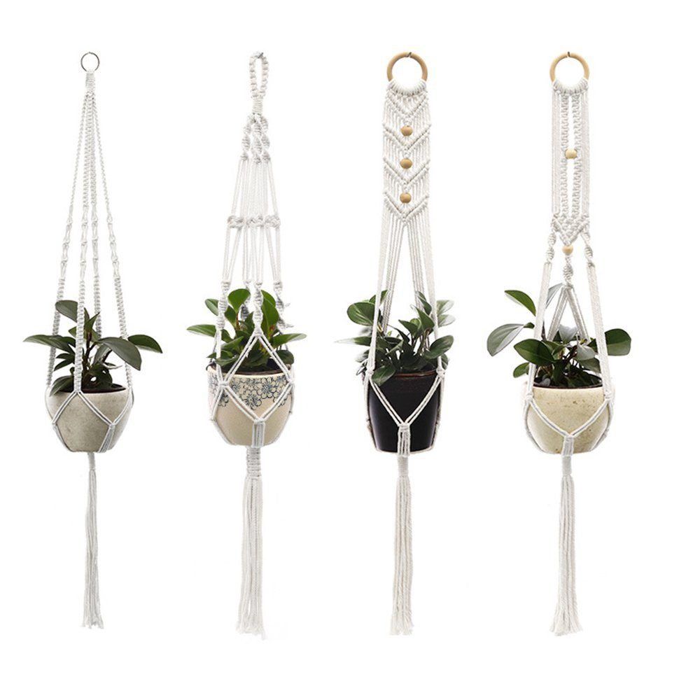 Coonoor Dekohänger Makramee Blumenampel, Blumentopf Pflanzen günstig online kaufen