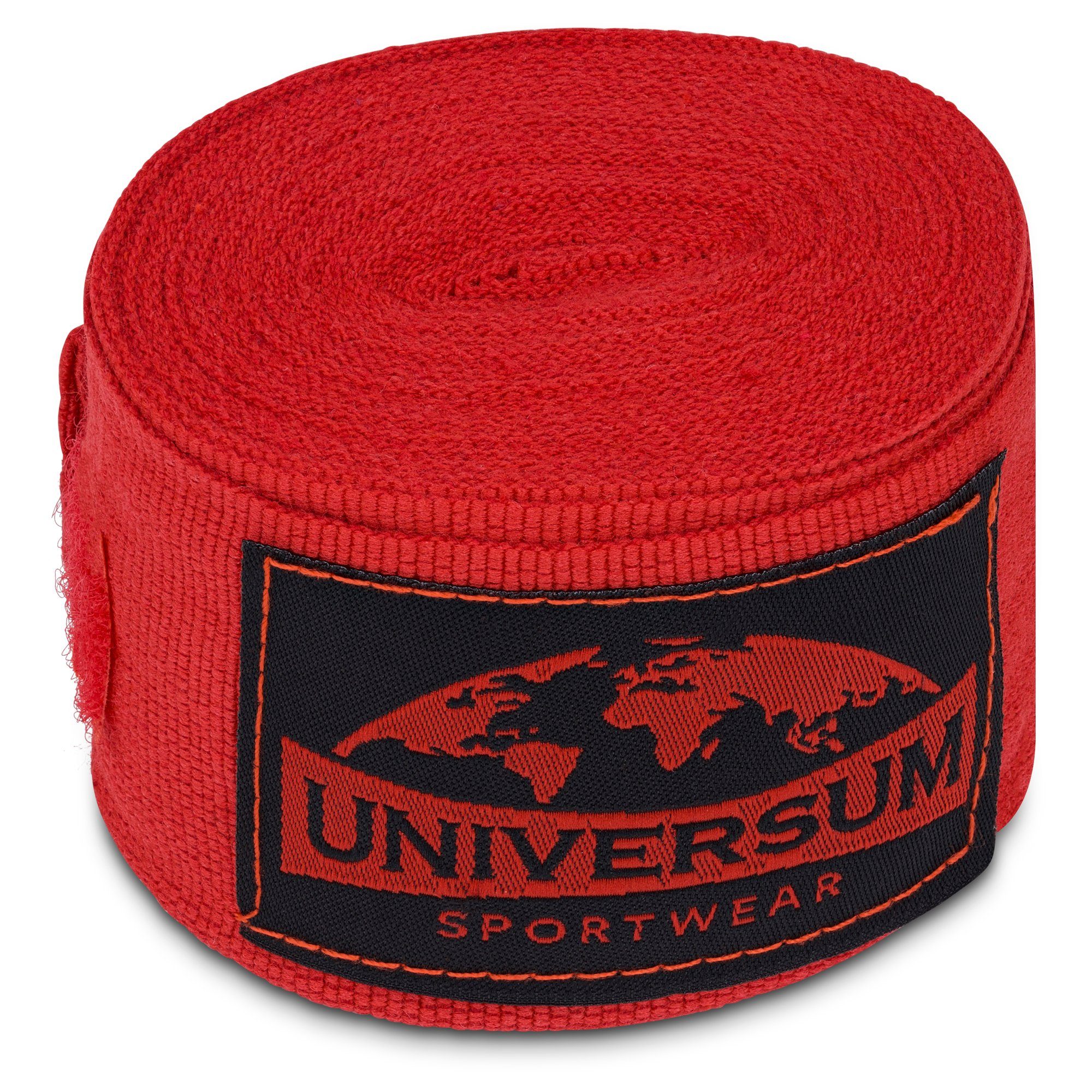 Bandage, Handgelenk Boxbandagen Klettverschluss Sportwear Universum mit langen Rot-Schwarz