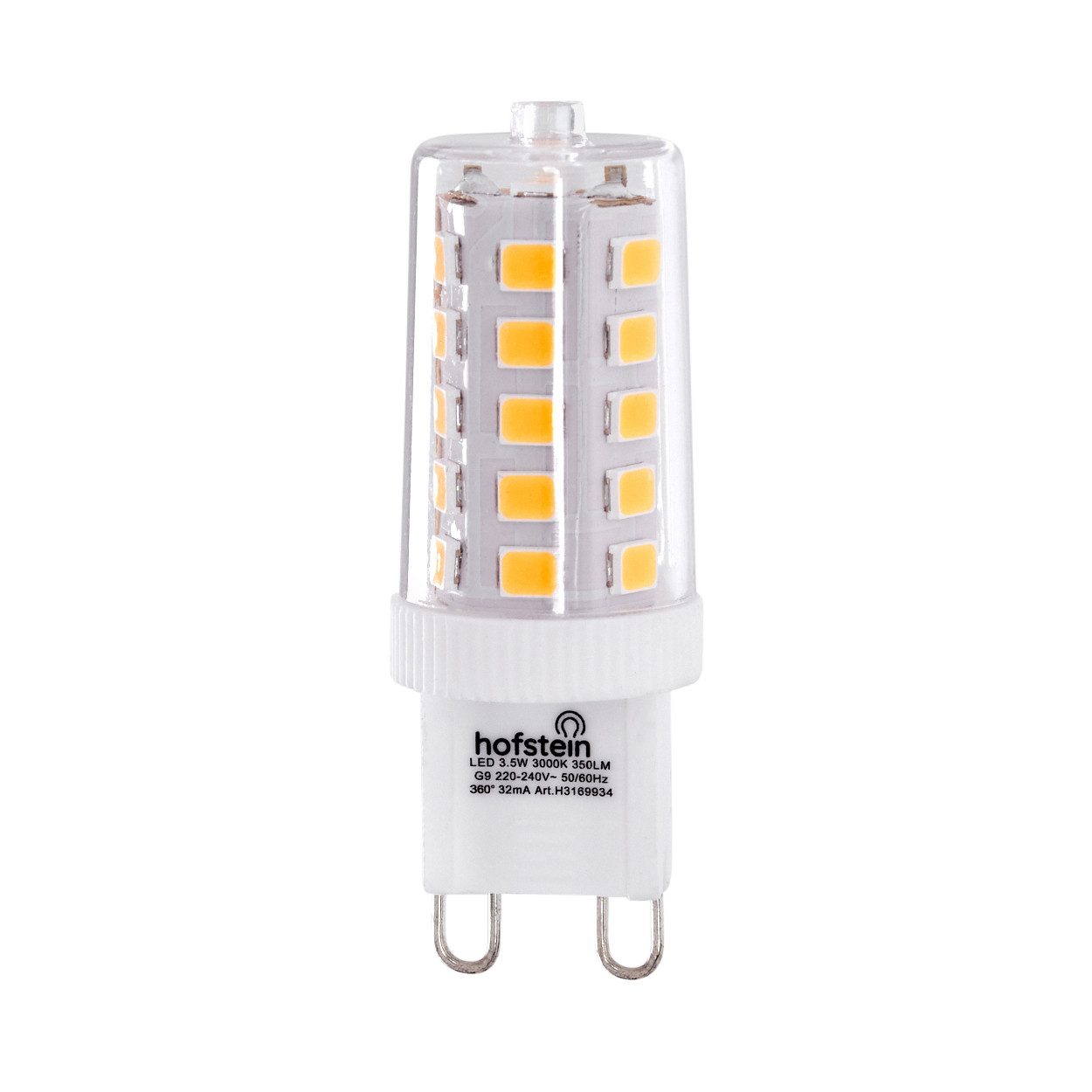 hofstein LED-Leuchtmittel LED G9 5er Set 3,5 Watt 3000 Kelvin 350 Lumen, G9