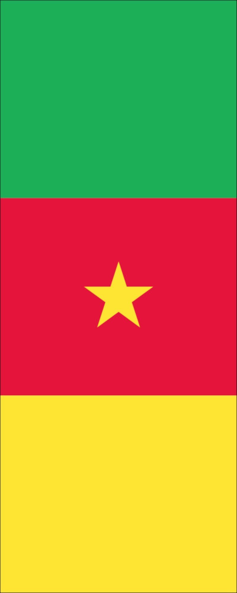 flaggenmeer Flagge Flagge Kamerun 110 g/m² Hochformat