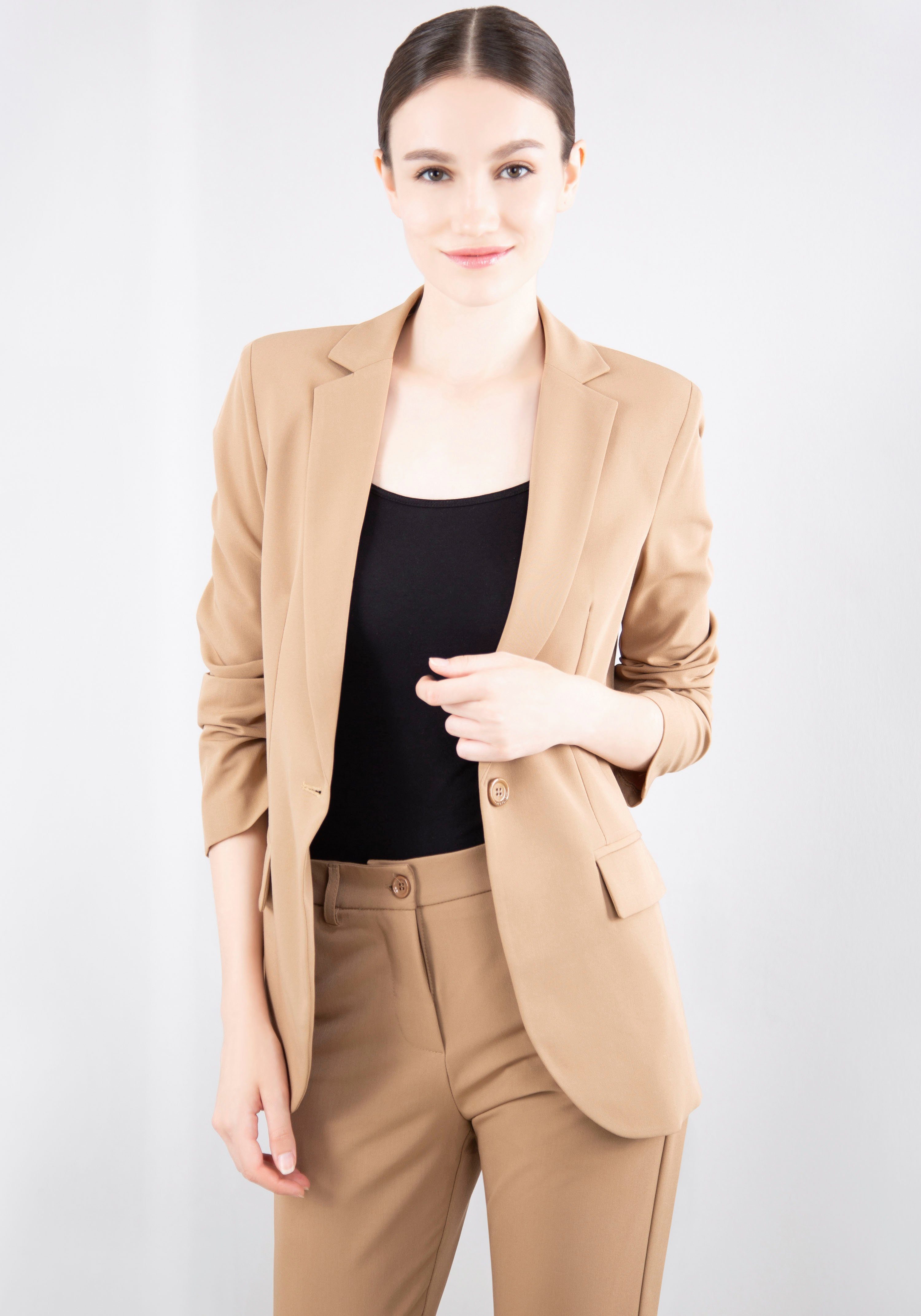 Boyfriend-Blazer camello Blusenblazer IMPERIAL