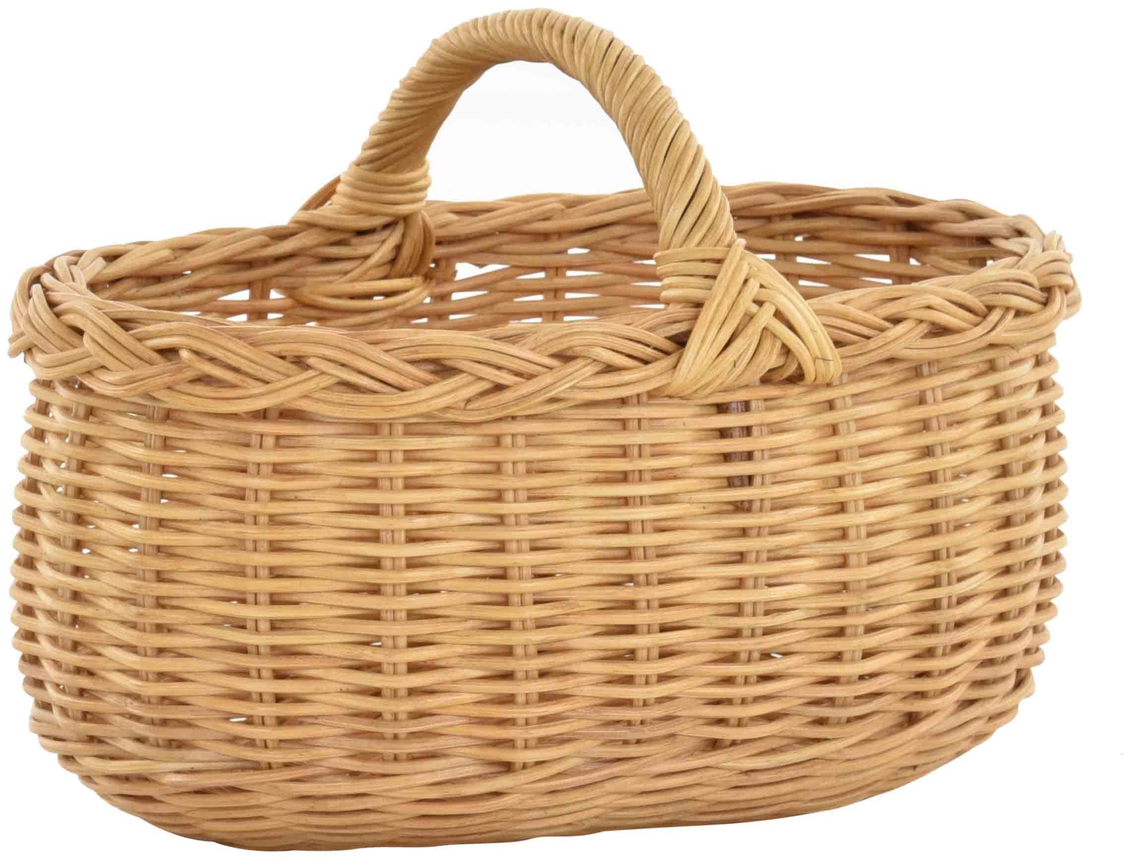 Krines Home Flechtkorb Autokorb Einkaufskorb Natur günstig online kaufen
