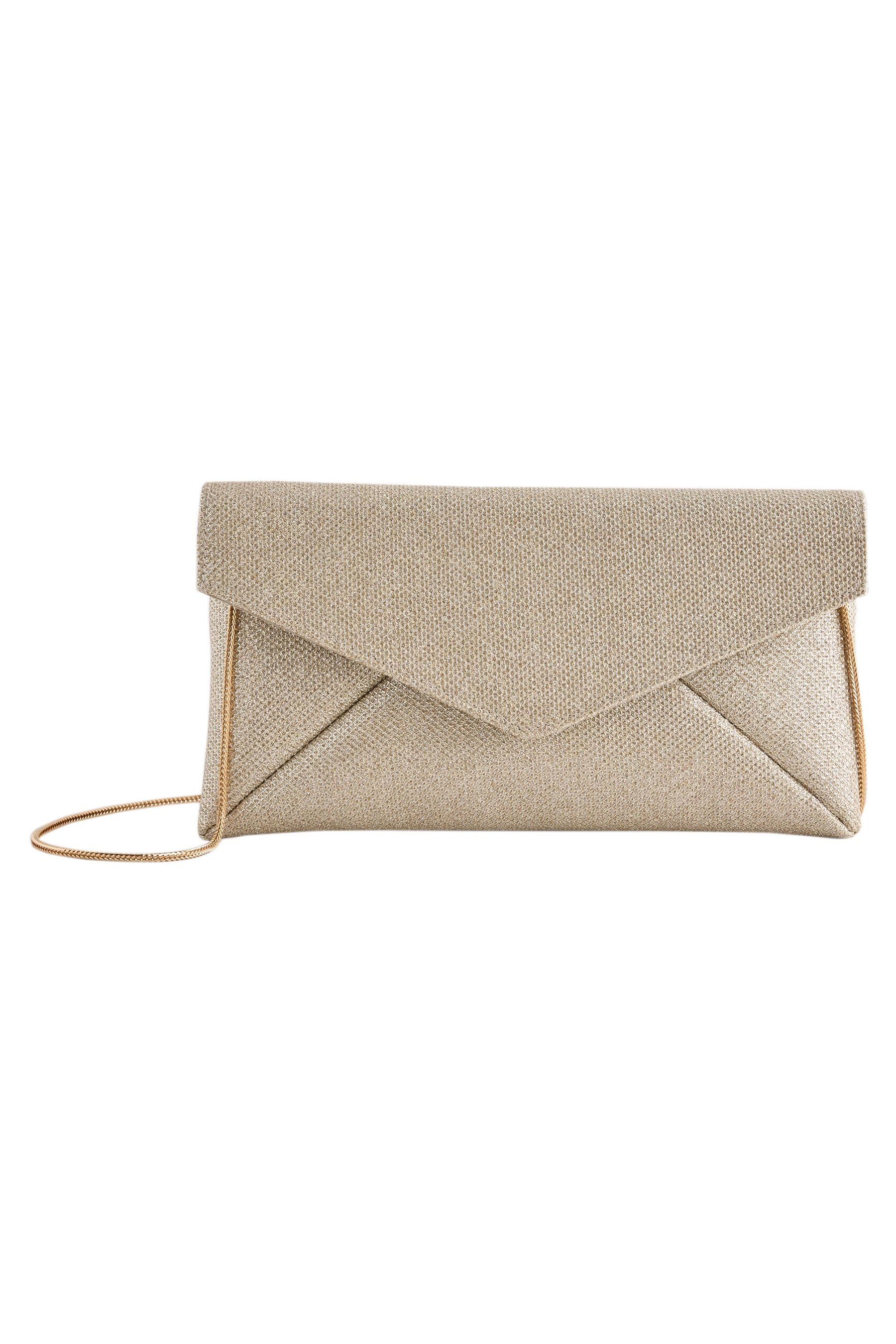 Next Clutch Schimmernde Umschlag-Clutch (1-tlg)