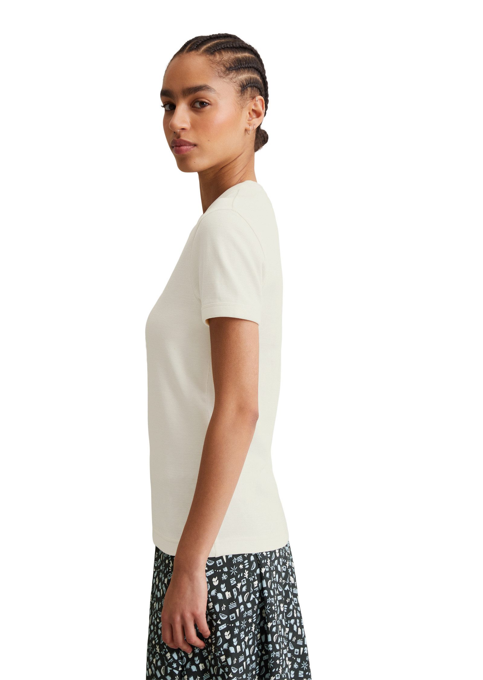 Marc O'Polo DENIM T-Shirt aus Eyelet-Single-Jersey günstig online kaufen