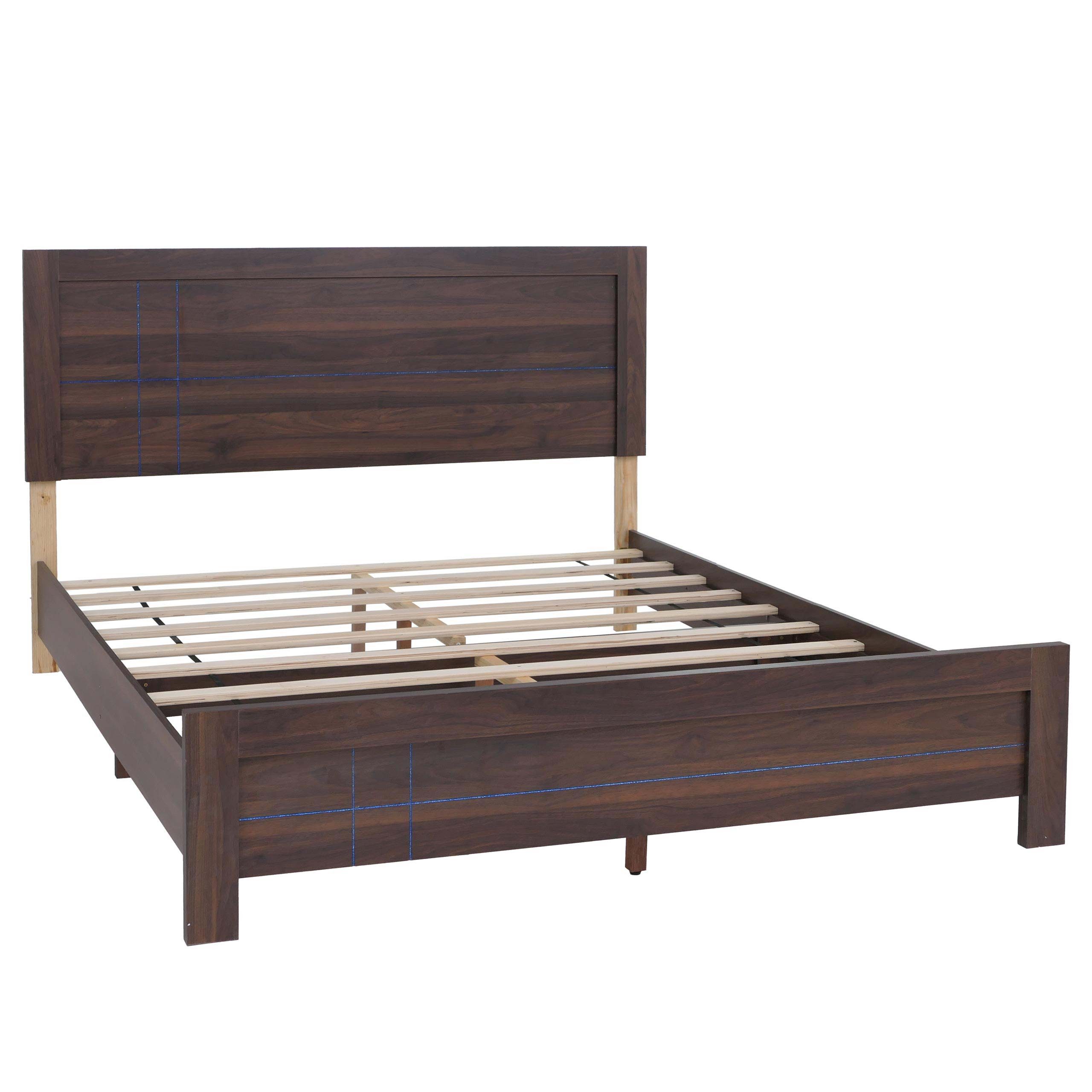 MCW Bettgestell MCW-P44-Q (1-tlg), Queen-Size: für Matratzen Größe 160x200 cm