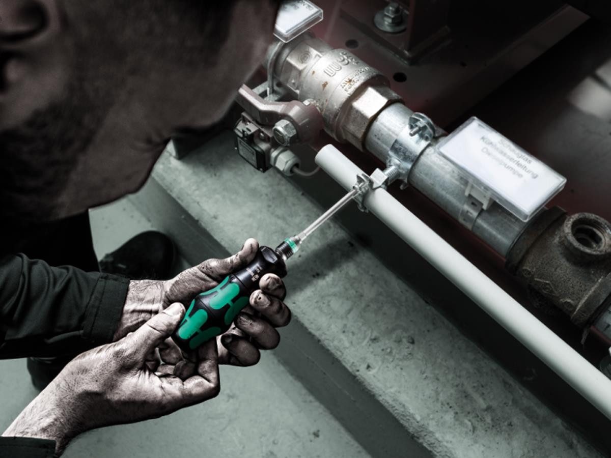 Wera Schraubendreher 826 T Kraftfrom Kompakt Turbo 1, (Set, 18 St), Vervierfacht rein mechanisch die Schraubgeschwindigkeit (ohne Akku)
