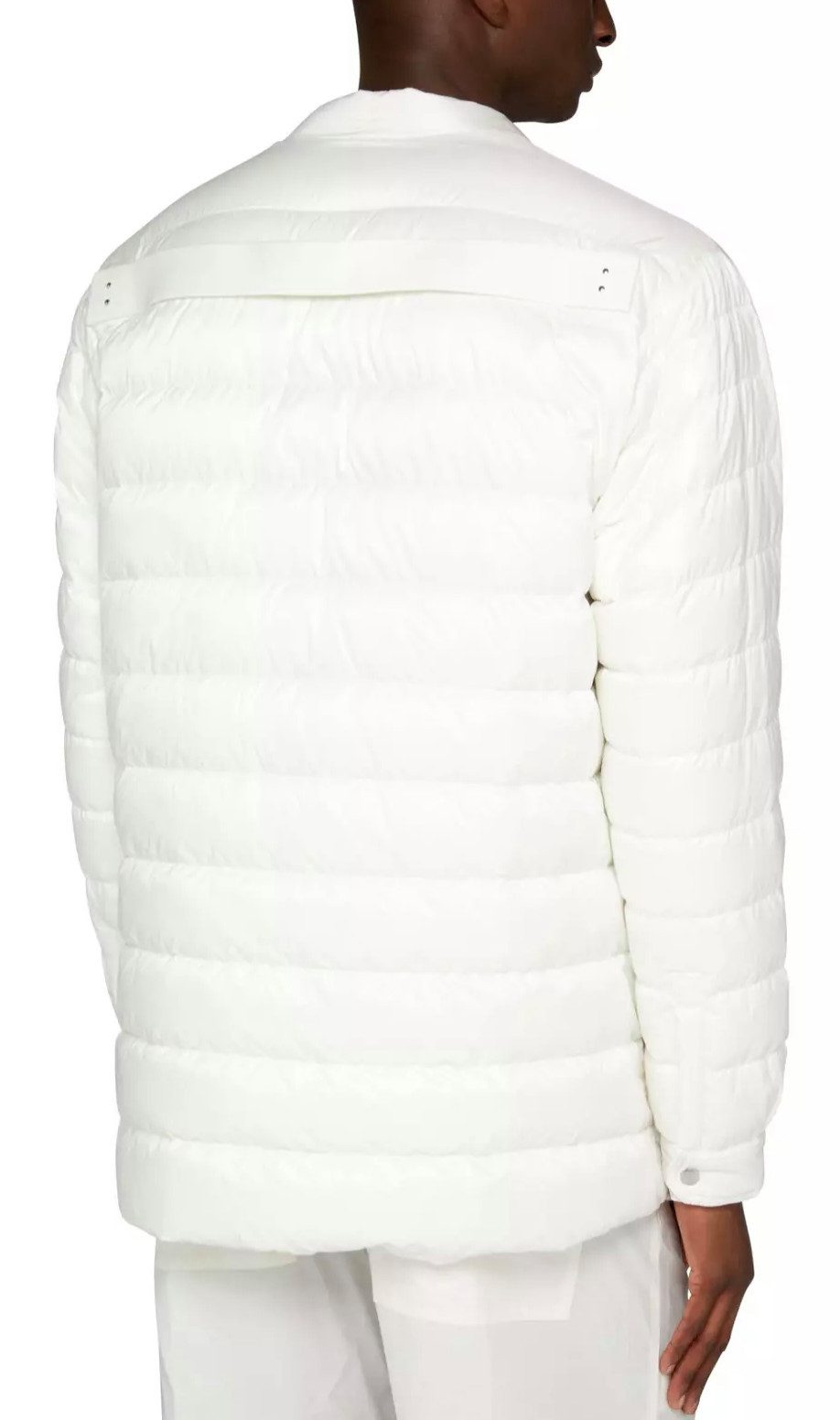 MONCLER Daunenjacke + RICK OWENS Gesteppte Jacke Steppjacke Unisex Gestepptem Shell mit Webbandbesatz, Vier praktische Taschen