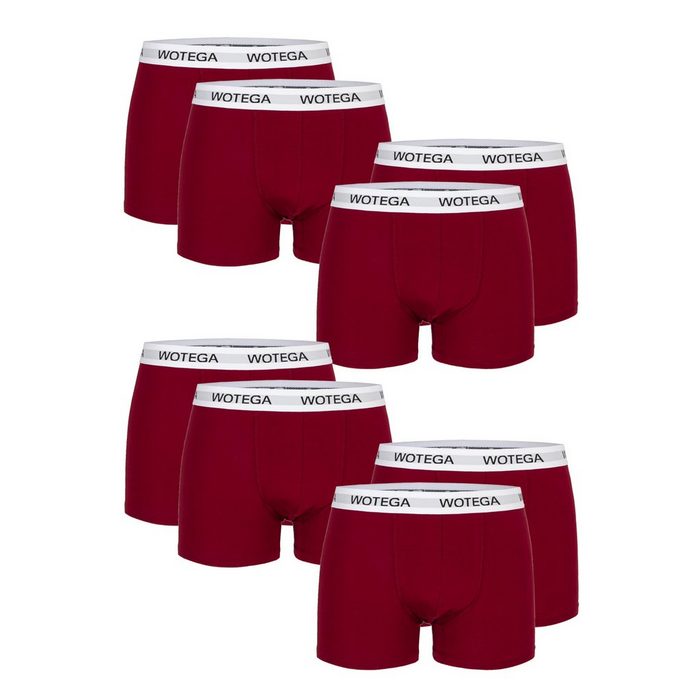 WOTEGA Boxershorts (Spar-Set 8er-Pack) moderne Baumwoll Unterhosen exklusiv im 8er Pack