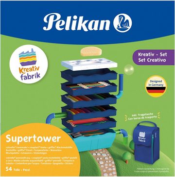 Pelikan Kreativset Kreativfabrik - Supertower, Inklusive Tragetasche, Made in Germany
