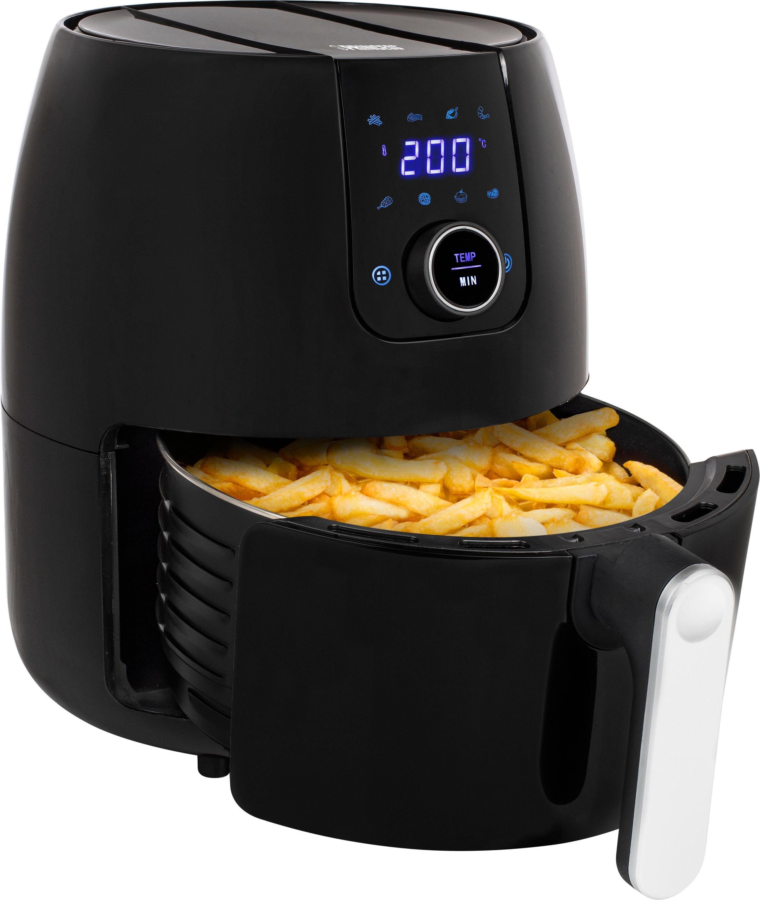 PRINCESS Heißluftfritteuse 182025, 1500 W, 4,5L Fassungsvermögen, 80-200°C