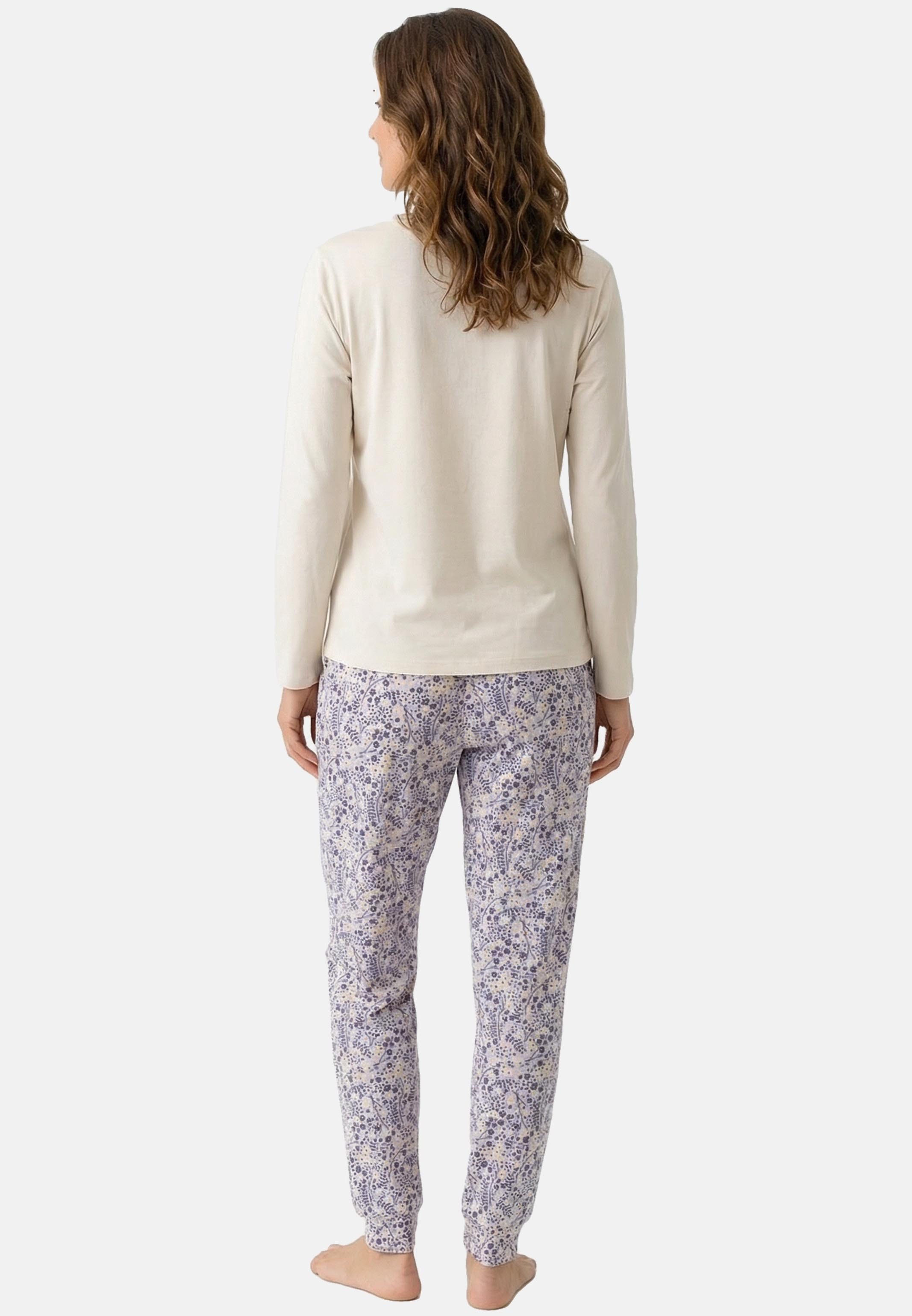 Schiesser Pyjama Mix & Relax (Set, 2 tlg) Schlafanzug - Baumwolle - Atmungsaktiv
