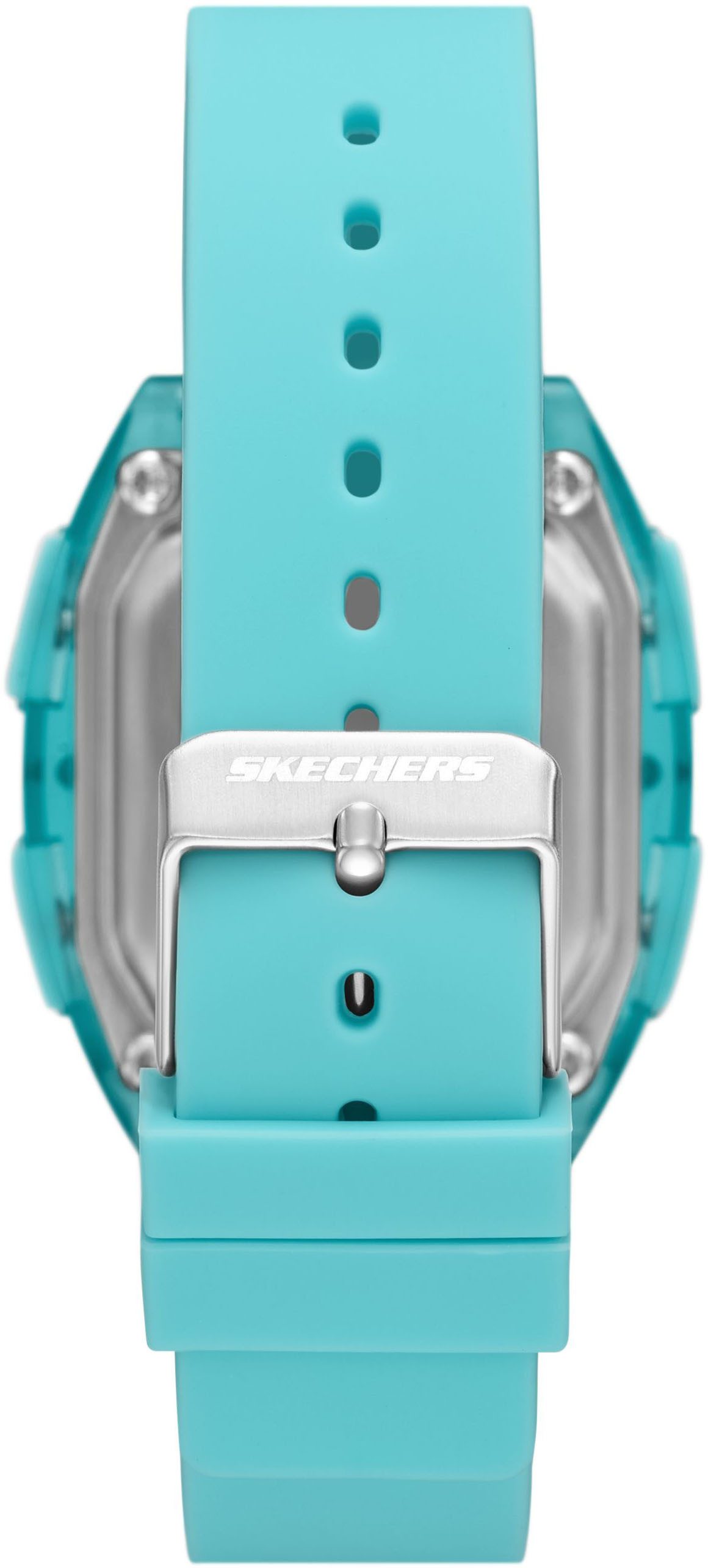 Skechers Chronograph SAWTELLE SR6333, Quarzuhr, Armbanduhr, Damenuhr, Herrenuhr, Silikonarmband, digital