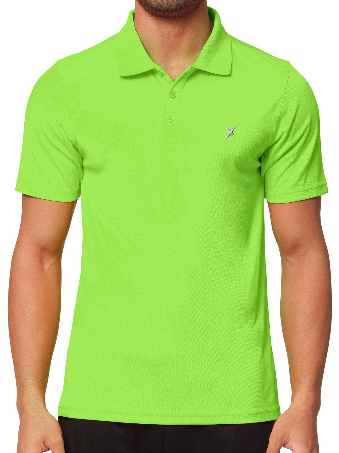 CFLEX Trainingsshirt Herren Sport Fitness Polo-Shirt Sportswear Collection