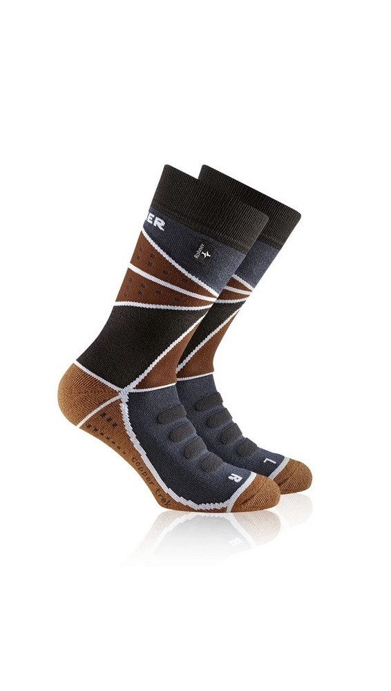 Wandersocken Copper Trek (Trekking, Baumwolle) dunkelblau/braun - 1 Paar