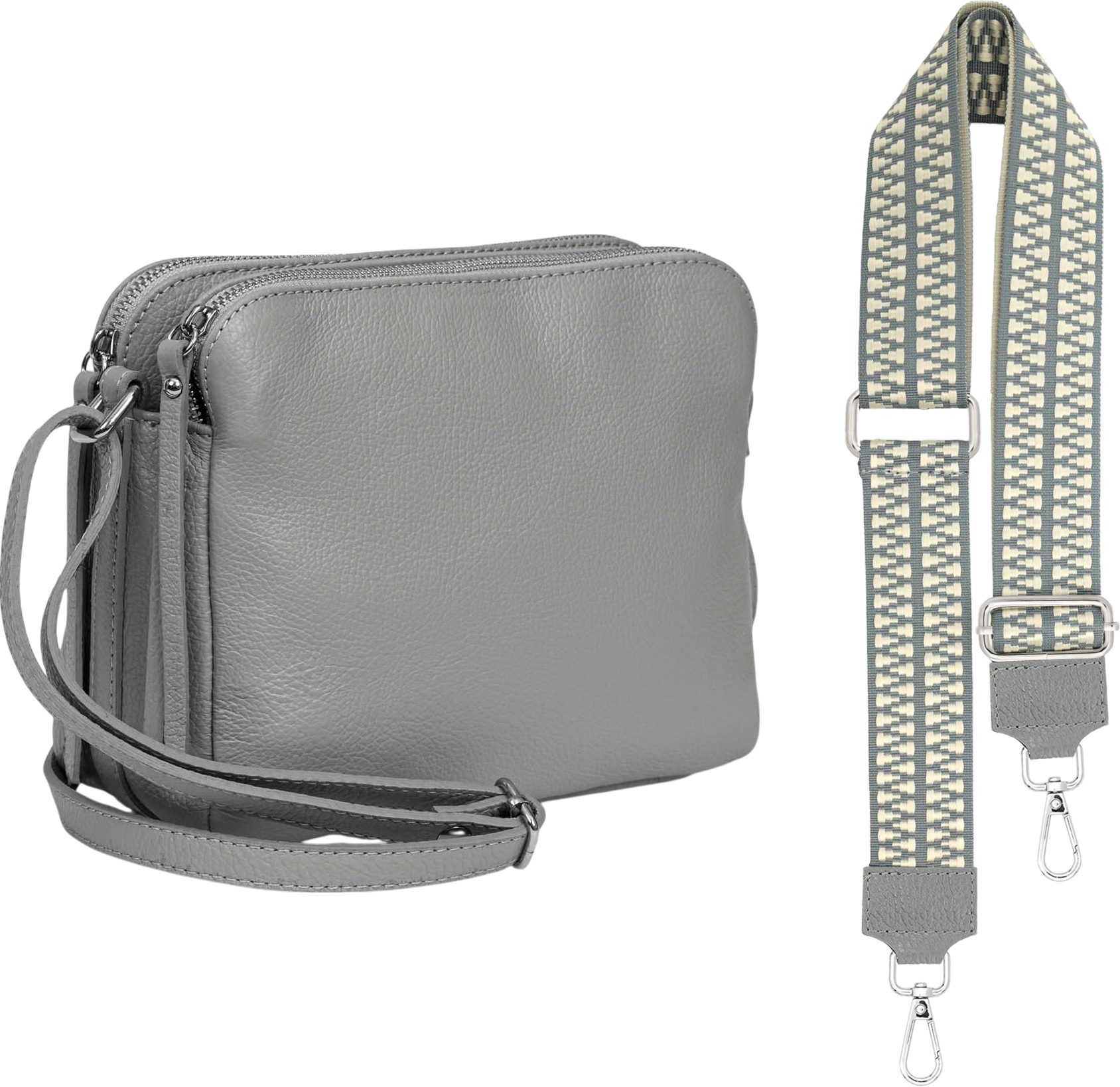 SEVA Schultertasche Umhängetasche mit 3 hauptfächer, günstig online kaufen