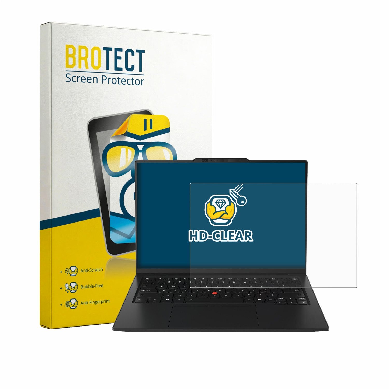 BROTECT Displayschutzfolie Schutzfolie für Lenovo ThinkPad X1 Carbon Gen 14 14", Displayschutz Schutz Folie Klar Transparent