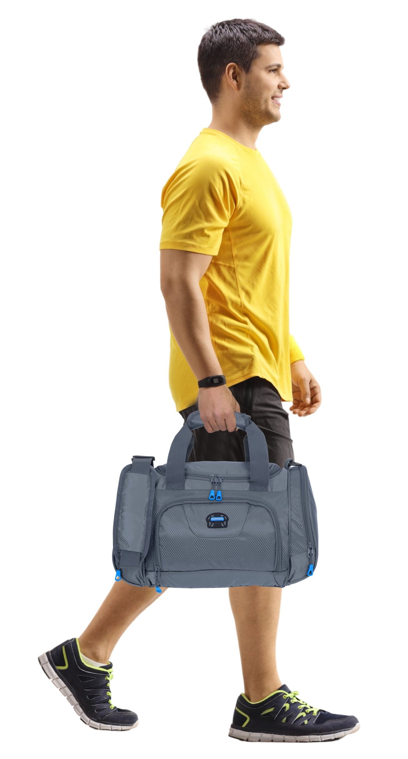 ELEPHANT Sporttasche klein Sport Tasche Reisetasche Trainer S-M 42 cm, 18 Liter Gym Fitness Bag Freizeittasche + Trinkflasche