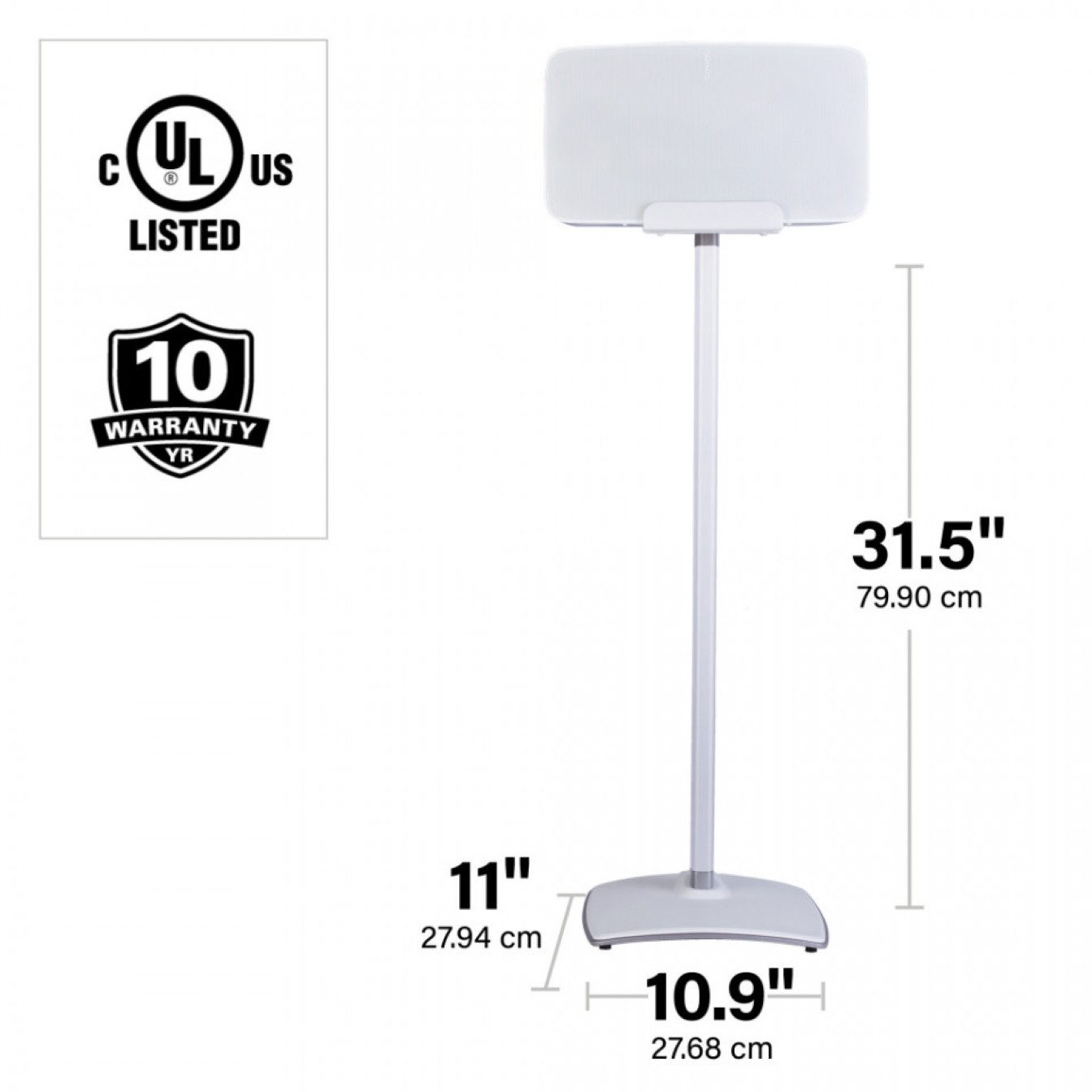 Sanus Soundbar-Standfuß SANUS Five Standfuß WSS52-W2 Weiß, (Speziell designed für Sonos Five)
