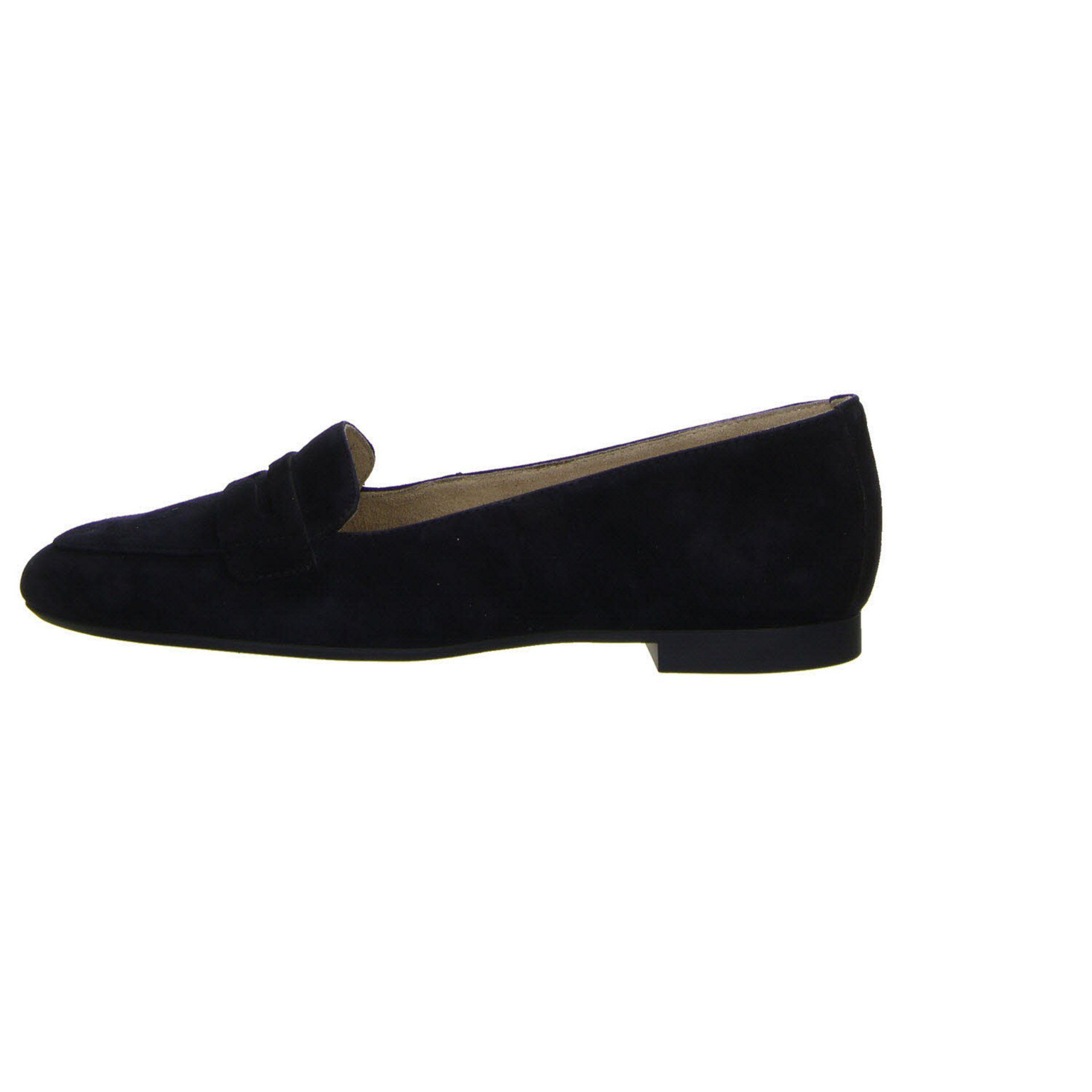 Paul Green Damen Slipper Schuhe Blau Slipper Veloursleder Slipper