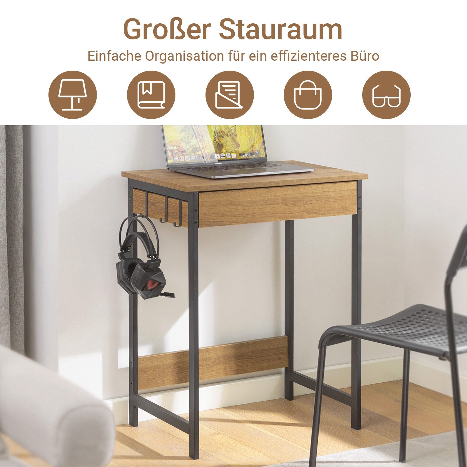 SoBuy Schreibtisch FWT43, Bürotisch, Tisch, Eckschreibtisch, günstig online kaufen