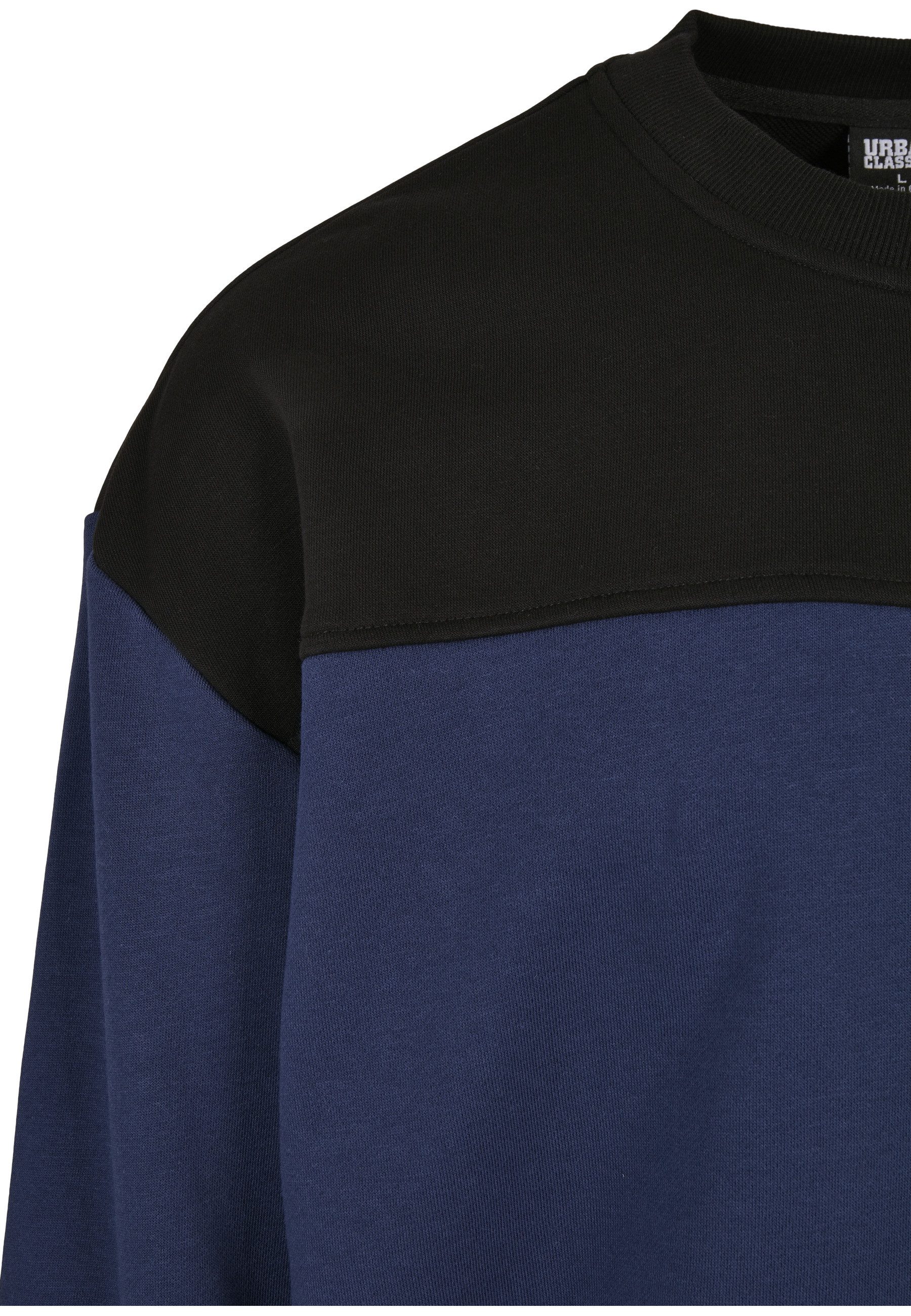 URBAN CLASSICS Sweatshirt Urban Classics Herren Upper Block Crewneck (1-tlg)