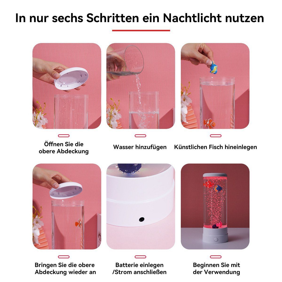 feinlux Lavalampe CT1072-Weiß