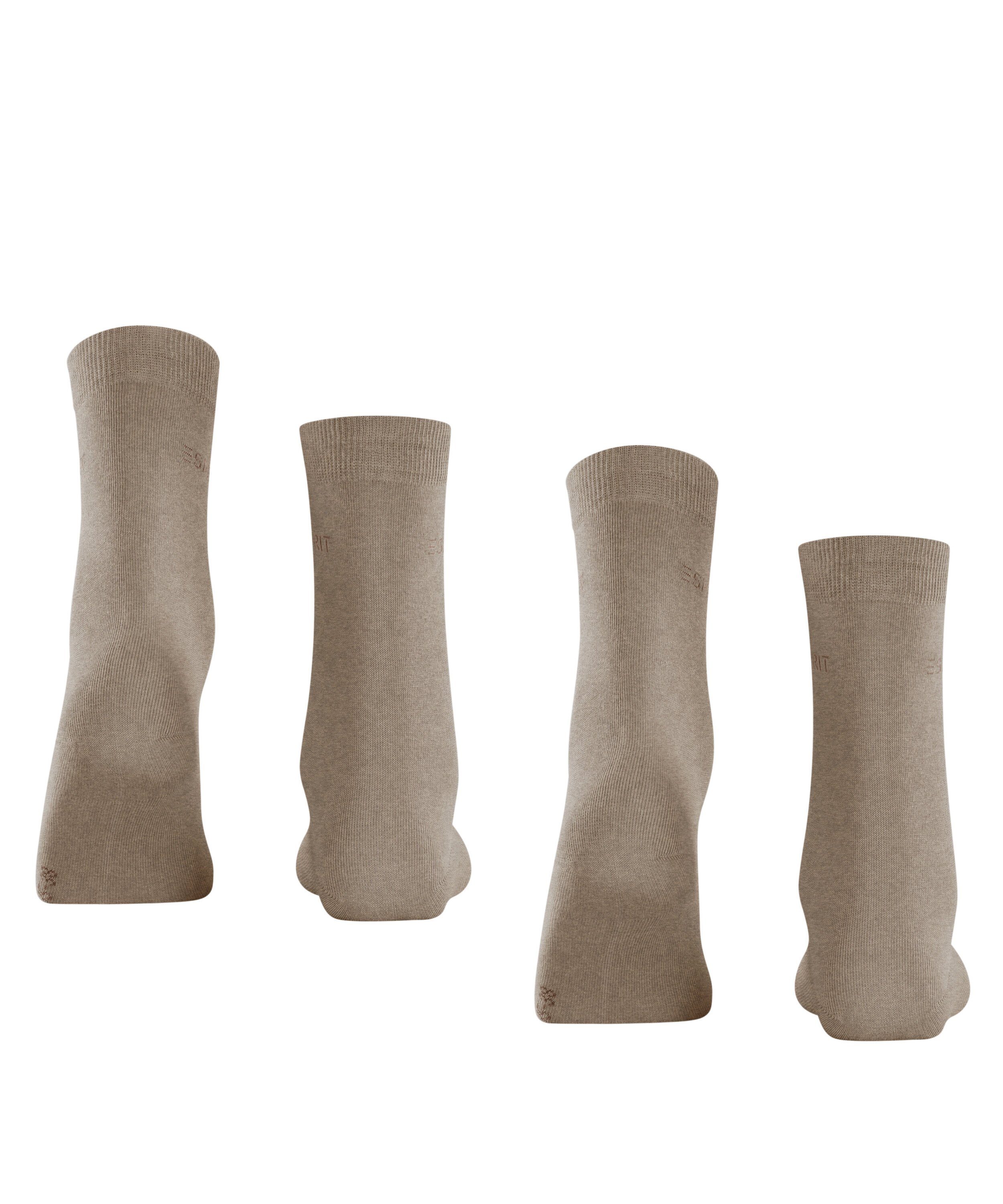 nutmeg mel (5410) 2-Pack Uni Socken Esprit (2-Paar)