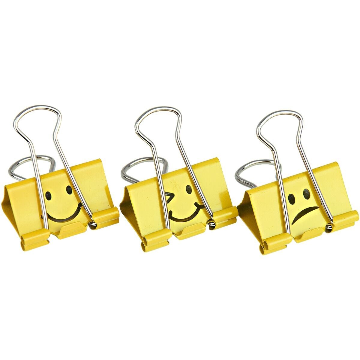 RAPESCO Büroklammer Emoji, Klemmbreite 32 mm / Klemmstärke 14 mm, 20 Stück