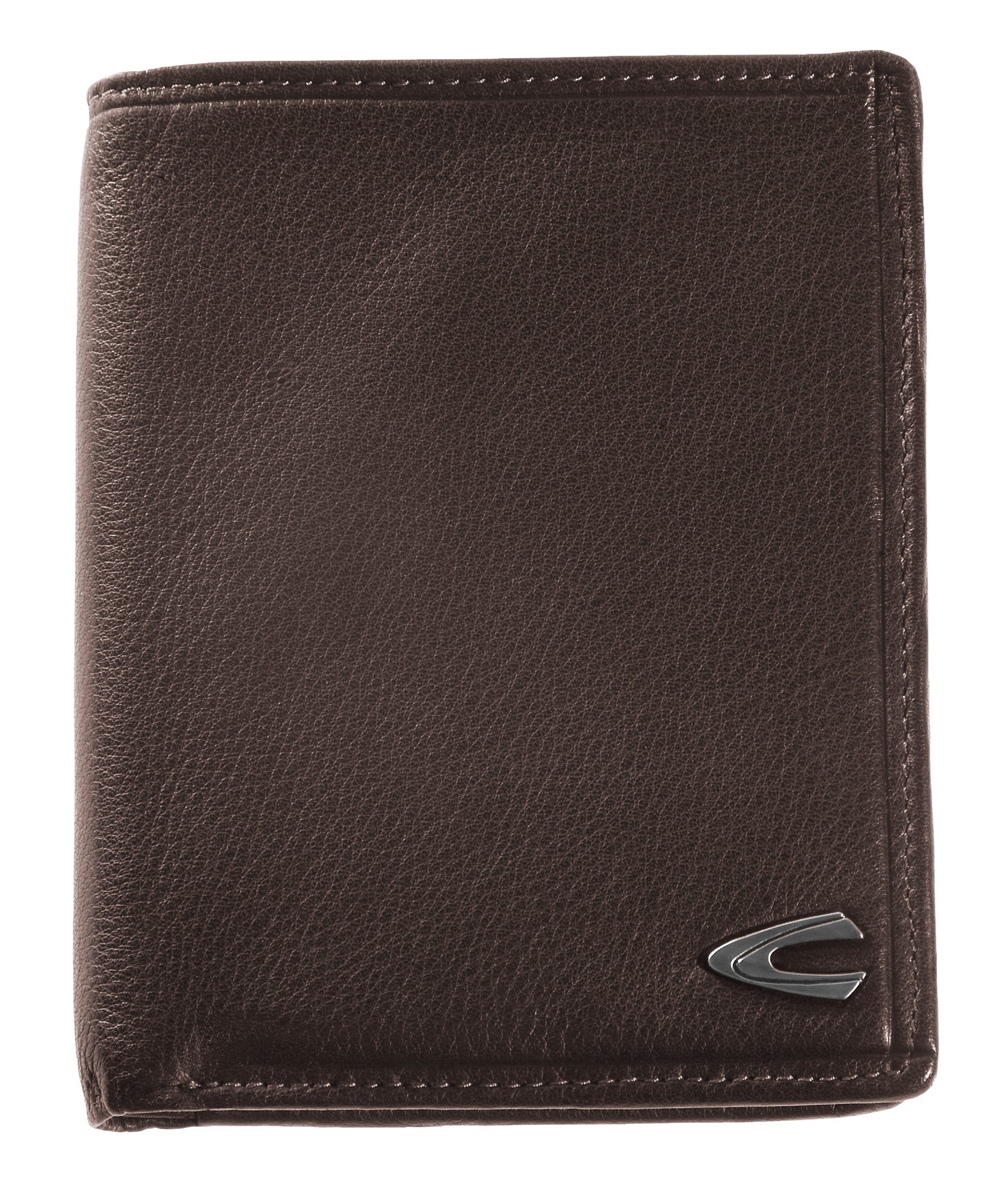 camel active Geldbörse Vegas, aus hochwertigem Rindsleder mit Metall Logo günstig online kaufen