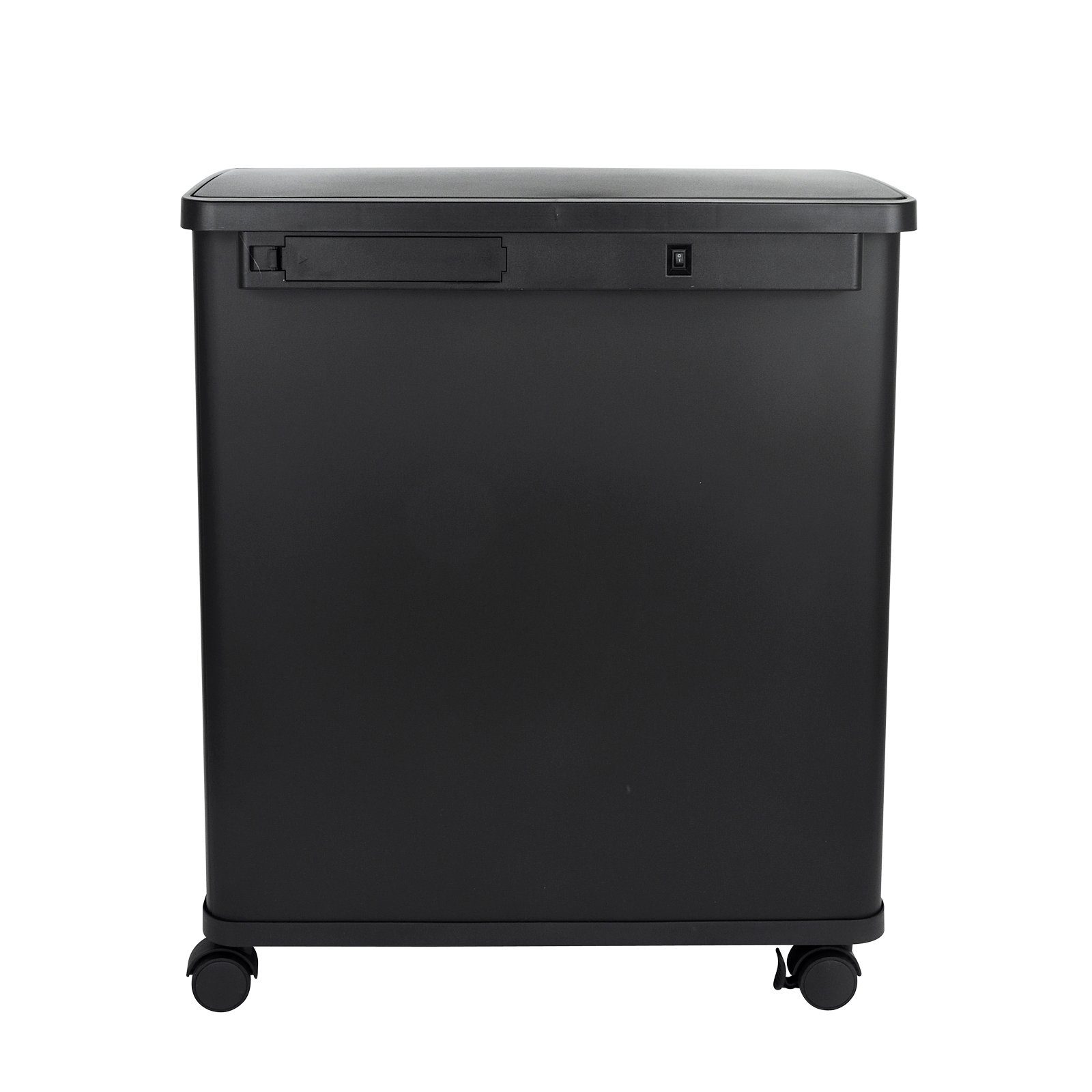 SVITA Mülltrennsystem SR2X30, Sensormülleimer, 2 Innenfächer, 60L, Stahl pulverbeschichtet, Schwarz
