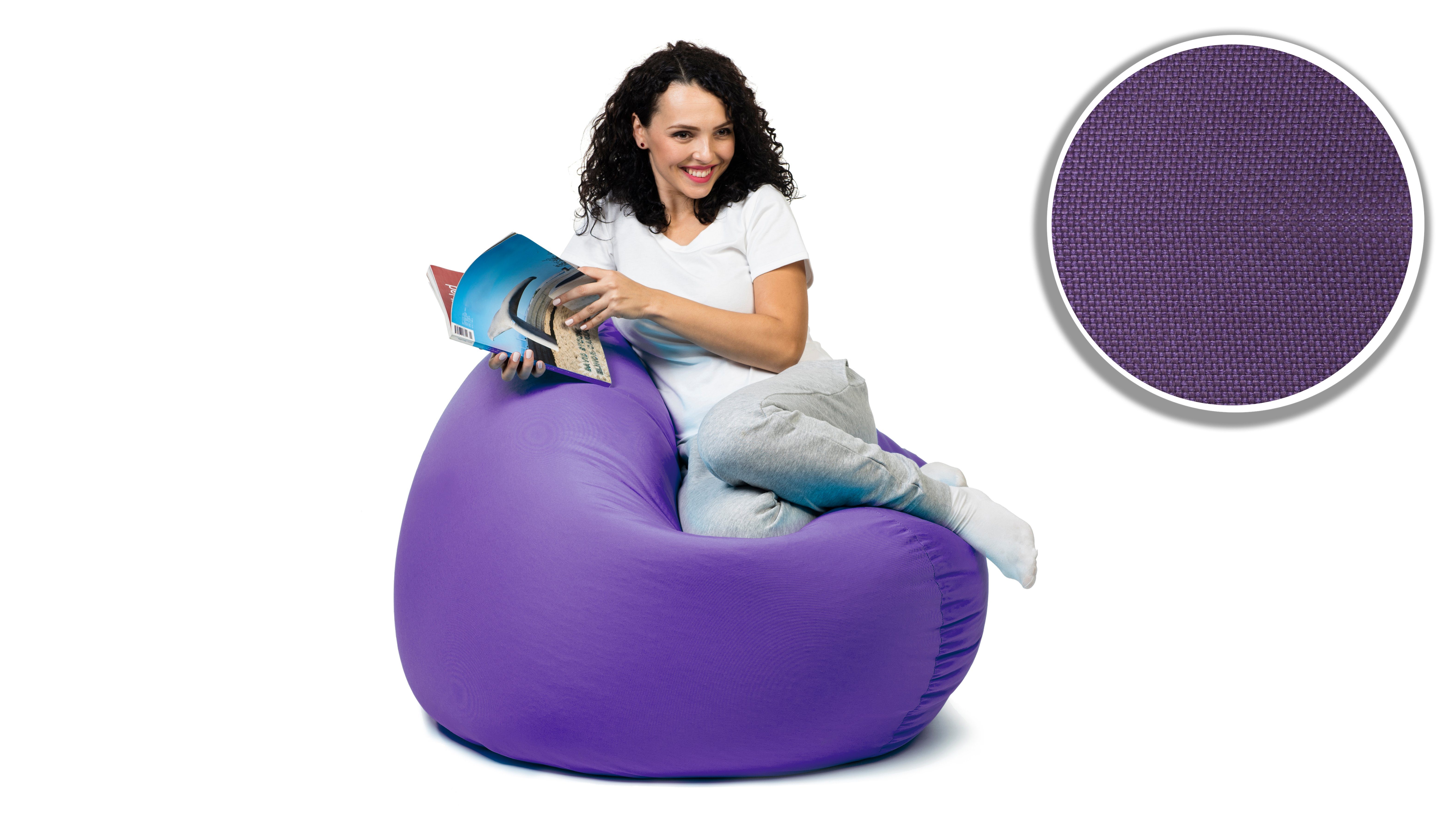 sunnypillow Sitzsack mit Styropor Füllung Outdoor & Indoor für Kinder und Erwachsene – Bild 5 von 5